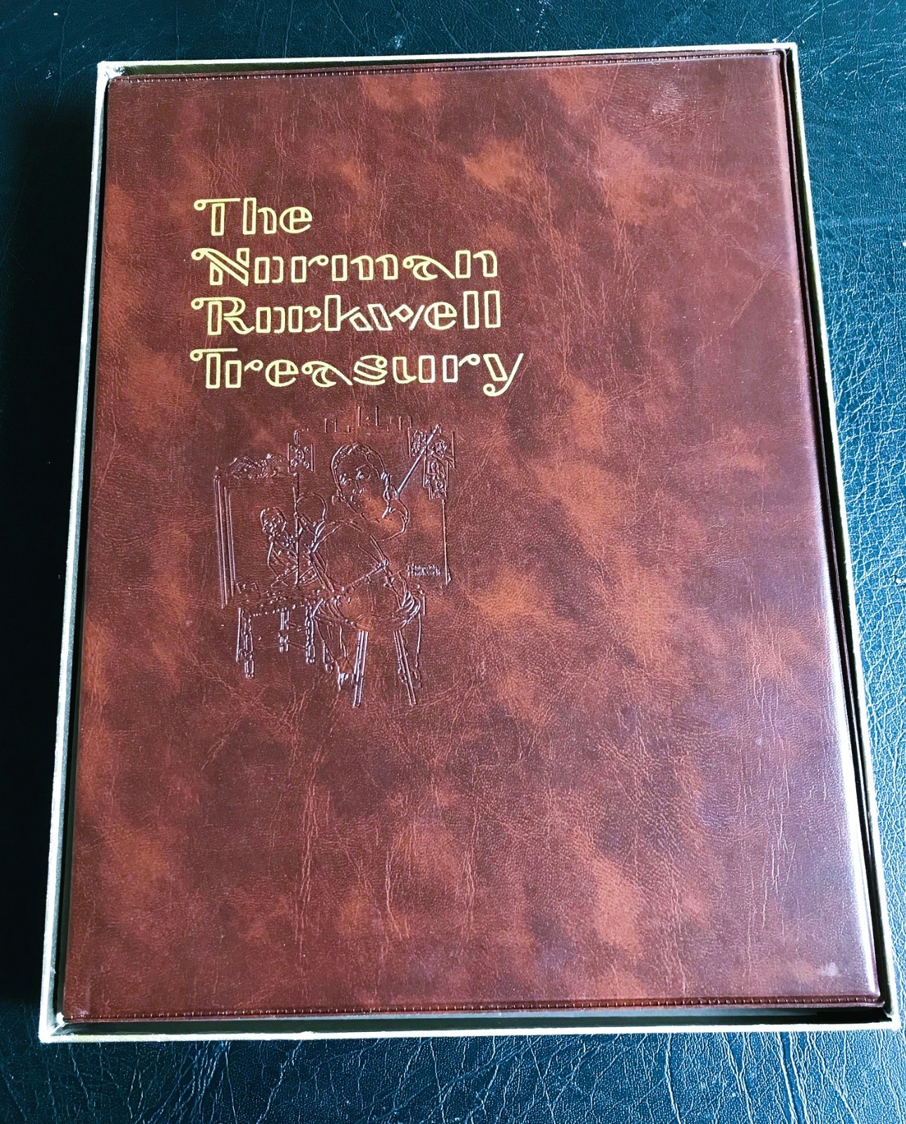 1979 Norman Rockwell Treasury Hardcover by Thomas S Buechner 216 Pages Foldouts