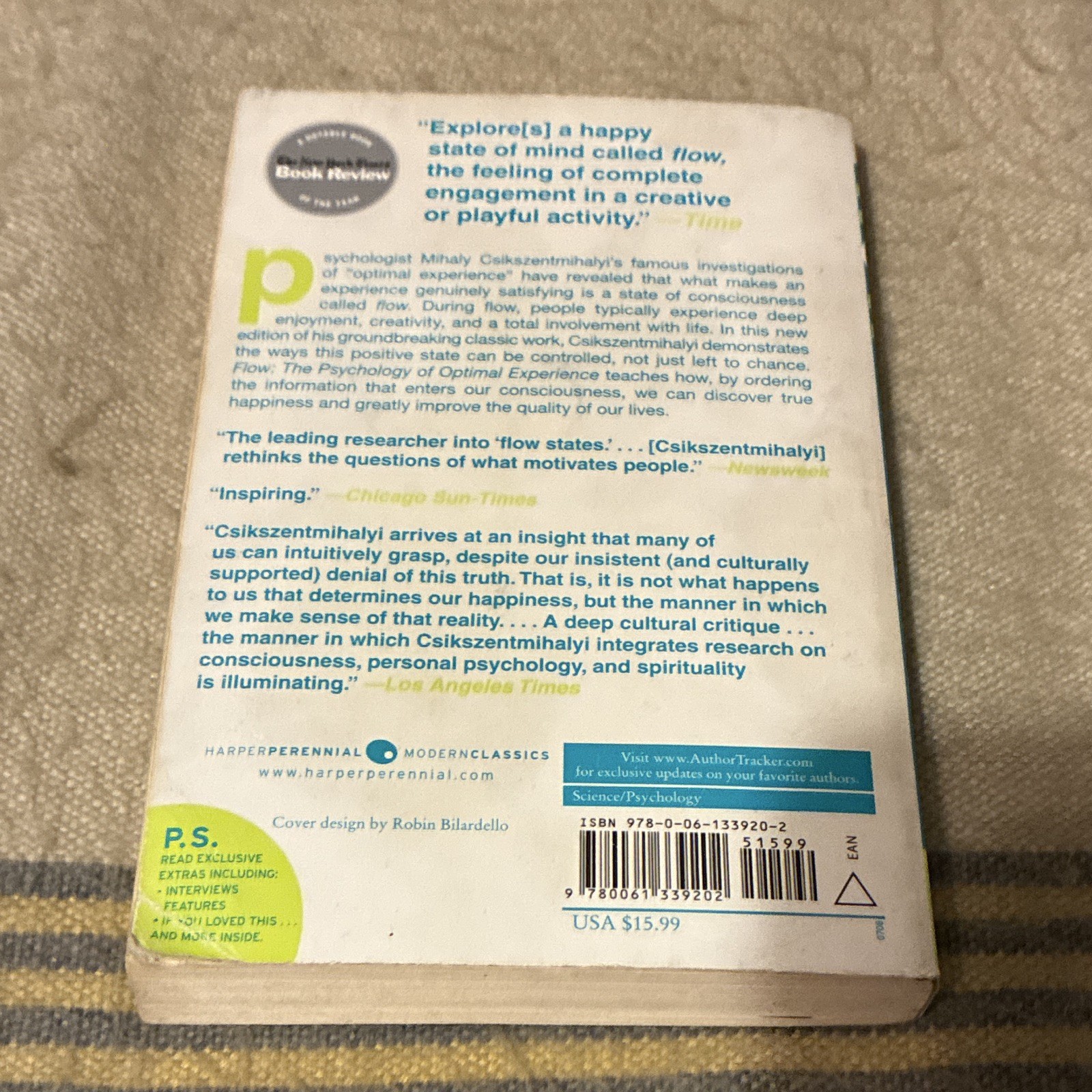 Mihaly Csikszentmihalyi Flow: Psychology of Optimal Experience PB 2008