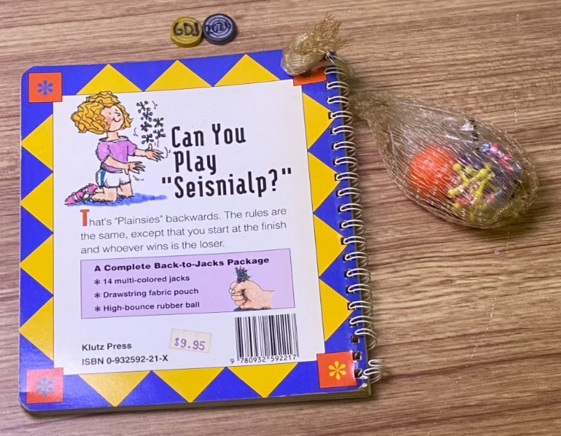 The Klutz Book of Jacks 1988 (Spiral Bound) with Jacks – GDJ-P-1120