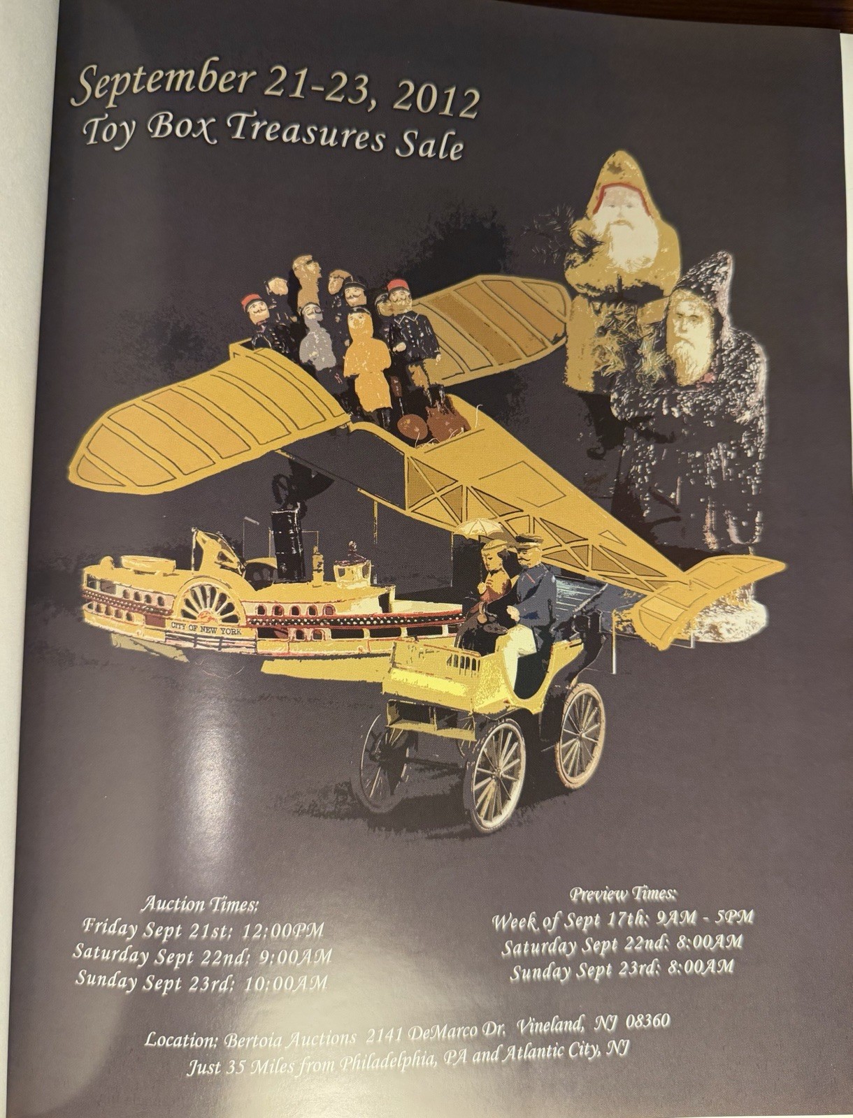 Toy Box Treasure Sale BERTOIA AUCTIONS CATALOG September 21-23 2012 VINTAGE TOYS