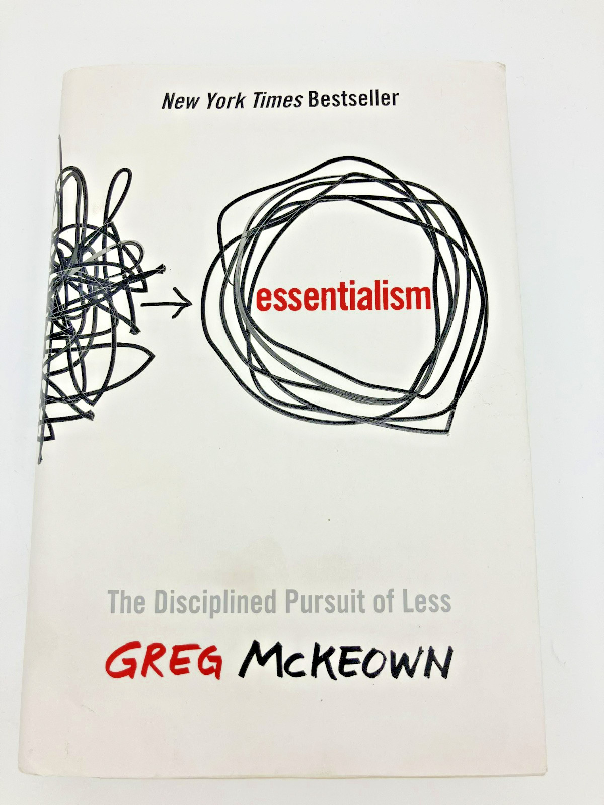 Signed 1st Ed Hardcover Essentialism Greg McKeown TheDisciplined Pursuit of Less