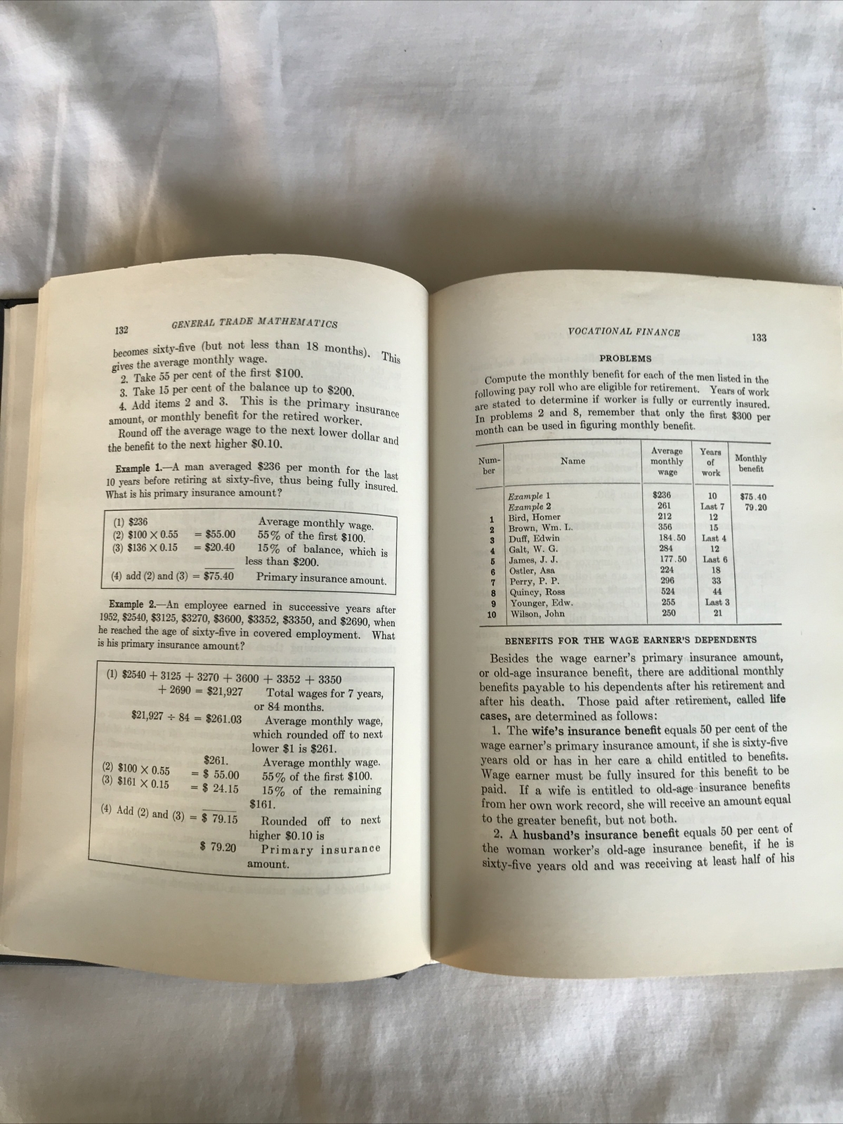 General Trade Mathematics/Edwin P. VanLeuven, B.S./2nd Edition/1942,1952 *