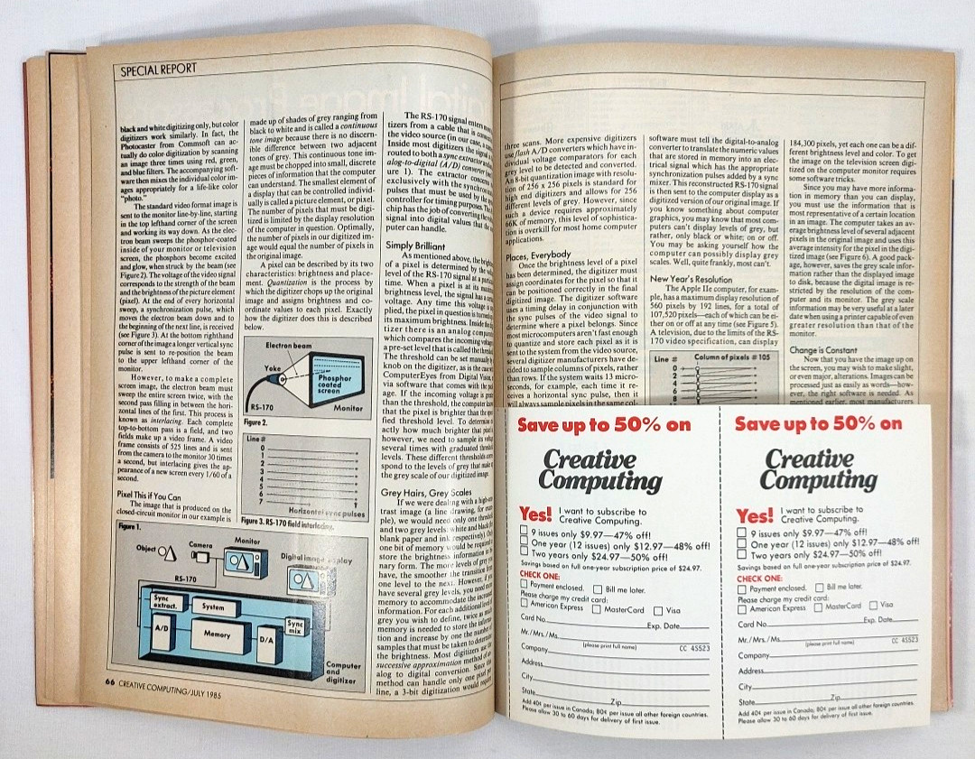 Creative Computing Magazine Computers & Electronics Vol 11 No 7 July 1985
