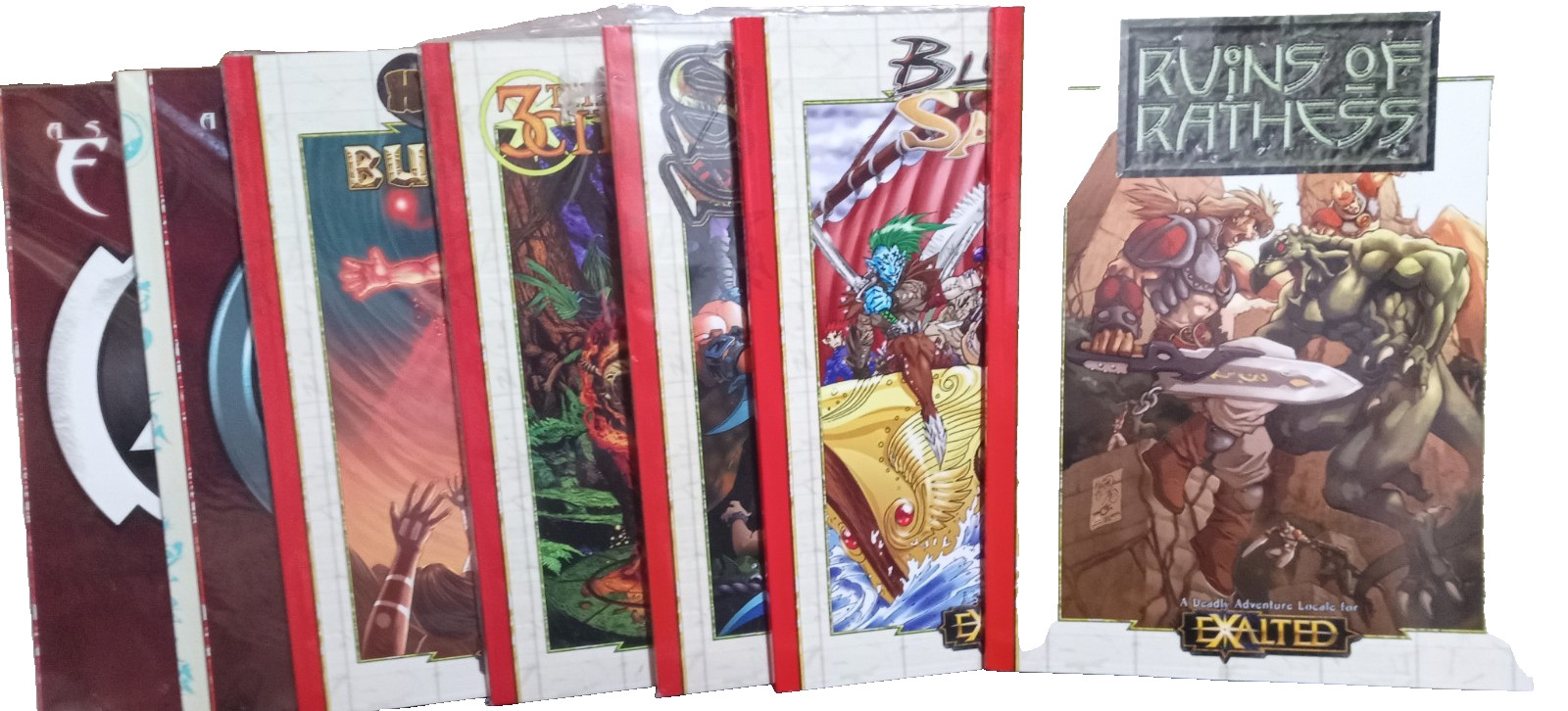Lot of 12 Exalted RPG Role Playing White Wolf Earth Aspect Sourcebook Adventure