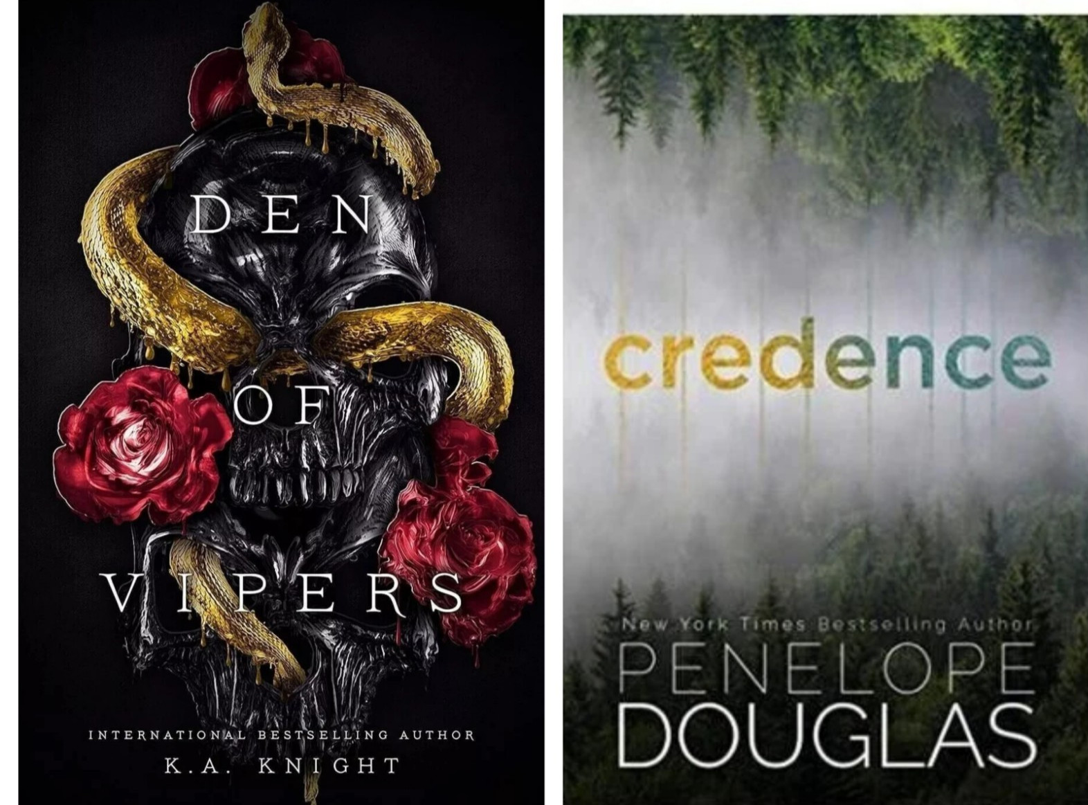 Credence by Penelope Douglas and Den of Vipers by K.A Knight Fast Shipping..