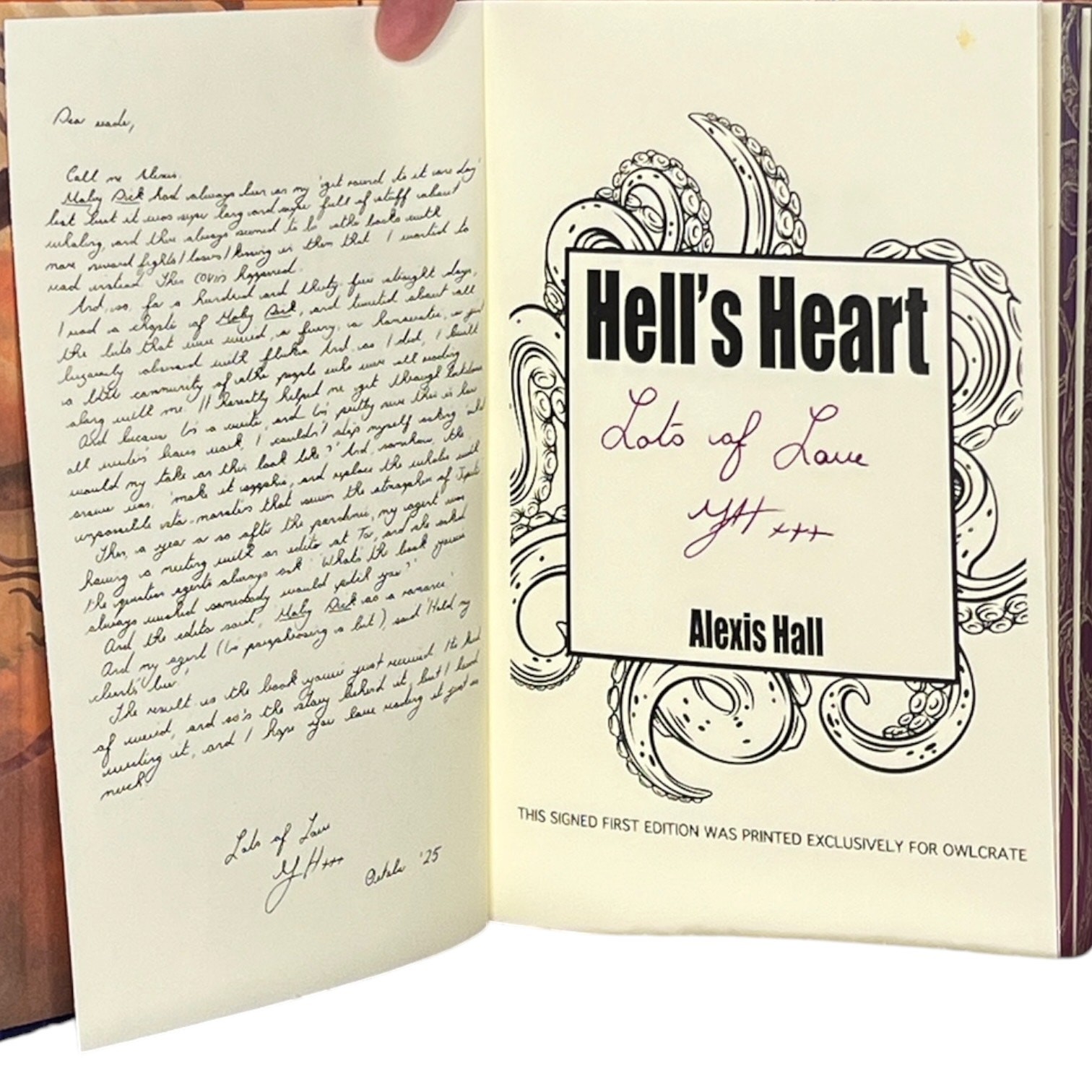 OwlCrate Sci-Fi Hell’s Heart by Alexis Hall – February 2026 Exclusive Limited