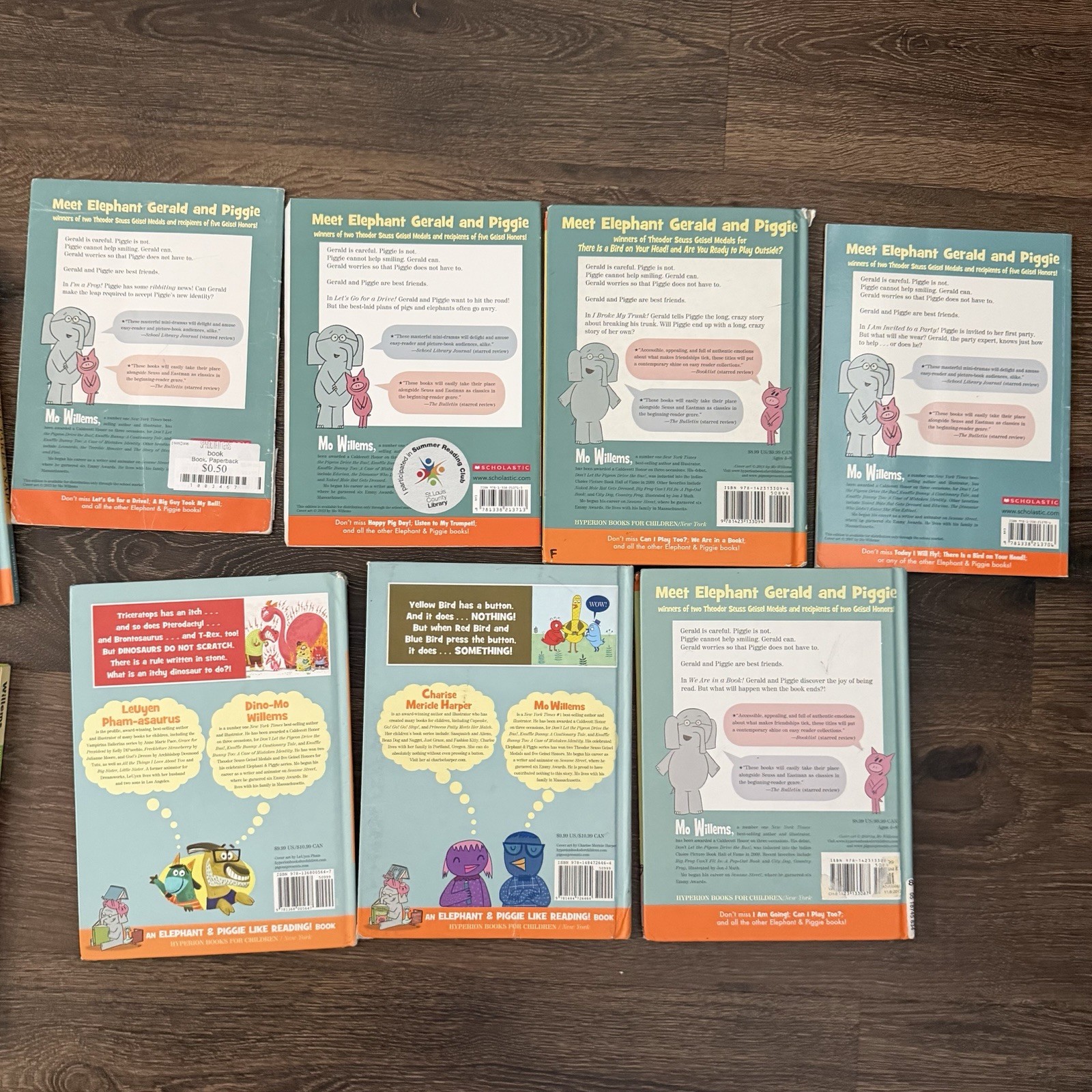 Mo Willems Elephant & Piggie Pigeon Book Lot of 15 HC & PB Kids Books