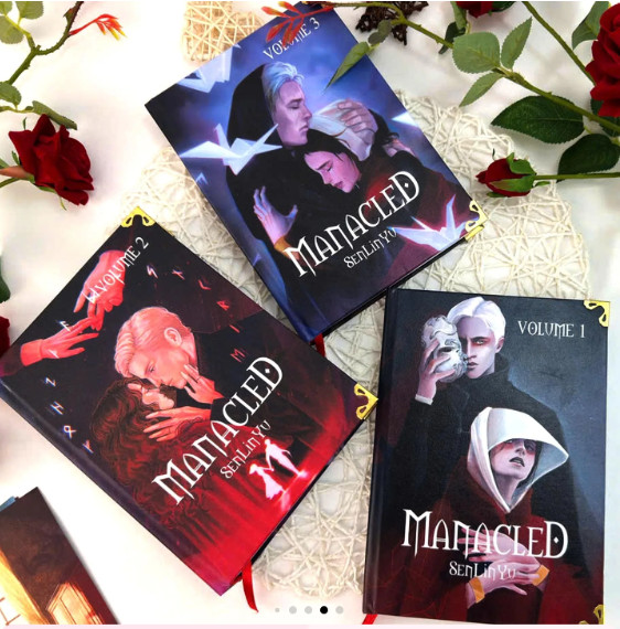 Manacled Book – Deluxe 3-Volume Edition with Illustrations – Complete Series. Ex
