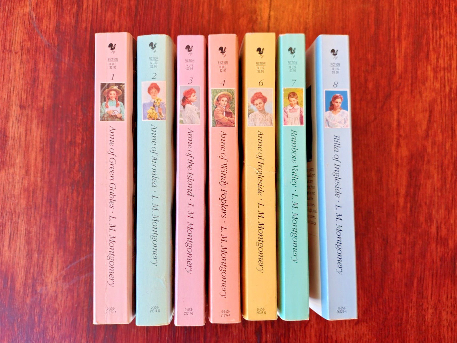 Lot of 7 Anne of Green Gables, The Collection Books Paperbacks, #1,2,3,4,6,7,8