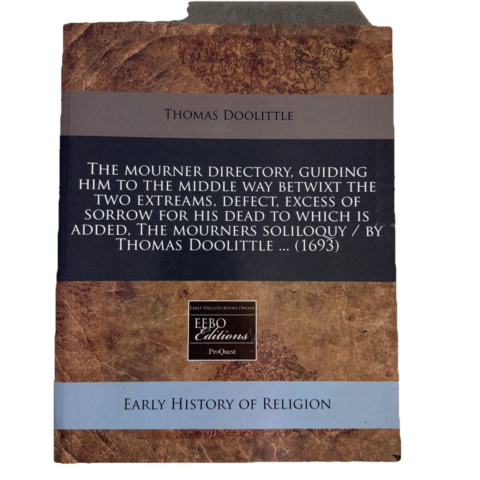 Mourner Directory,by Thomas Doolittle