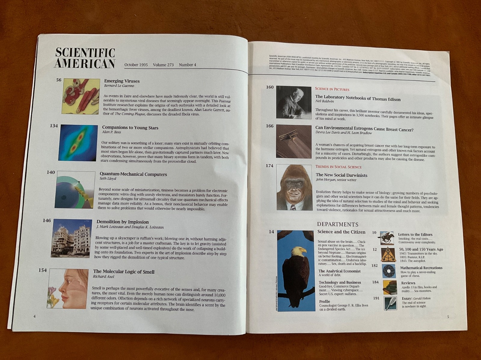 Scientific American Magazine October 1995