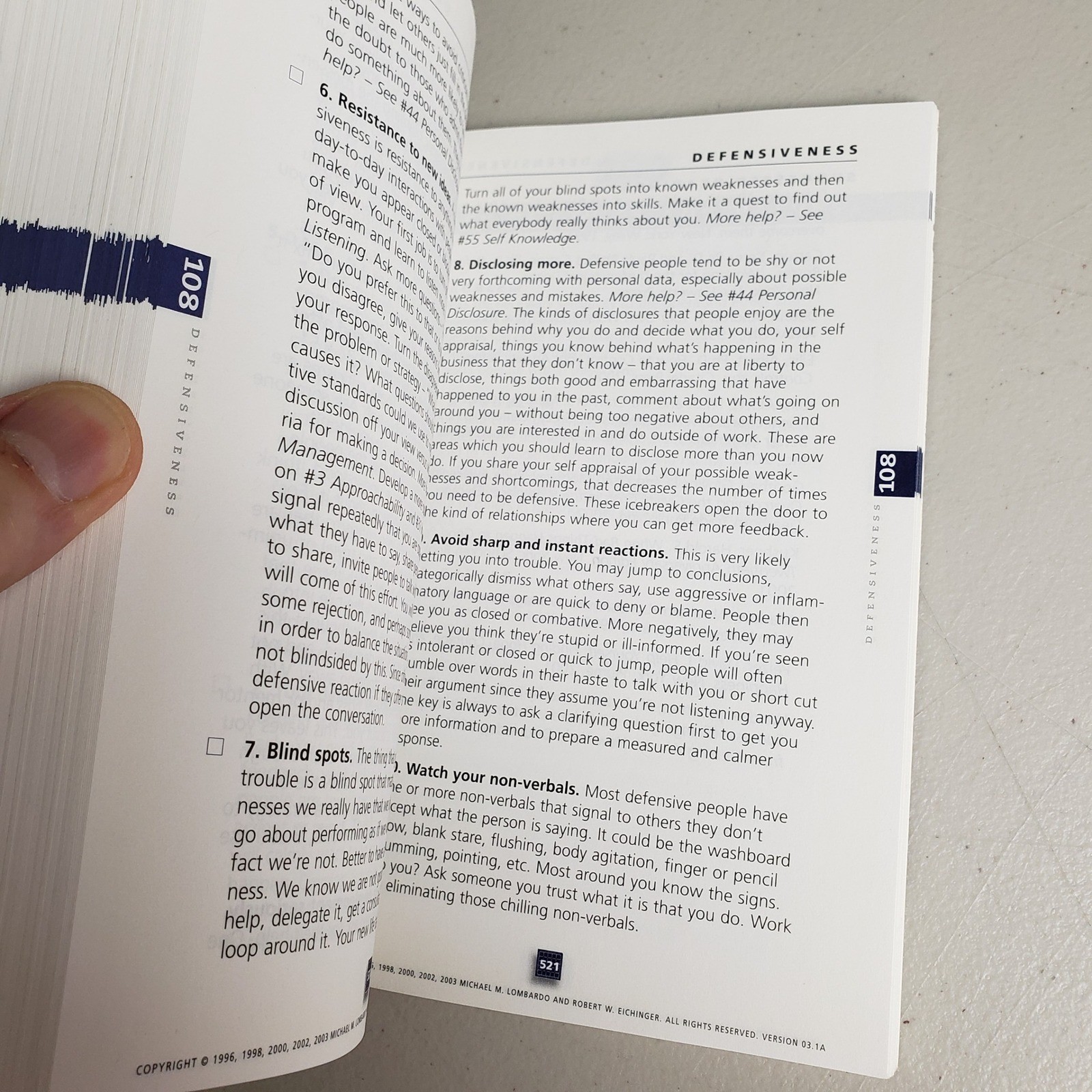 FYI For Your Improvement 3rd Edition Development Coaching Guide Lombardo