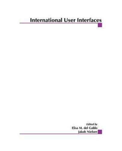 International User Interfaces by Elisa M. del Galdo