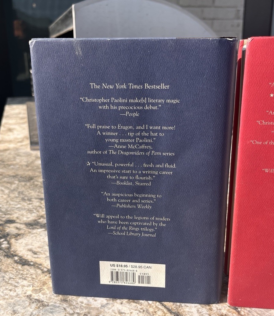 Christopher Paolini the Inheritance Cycle Hardcovers 1-3 Some First Editions