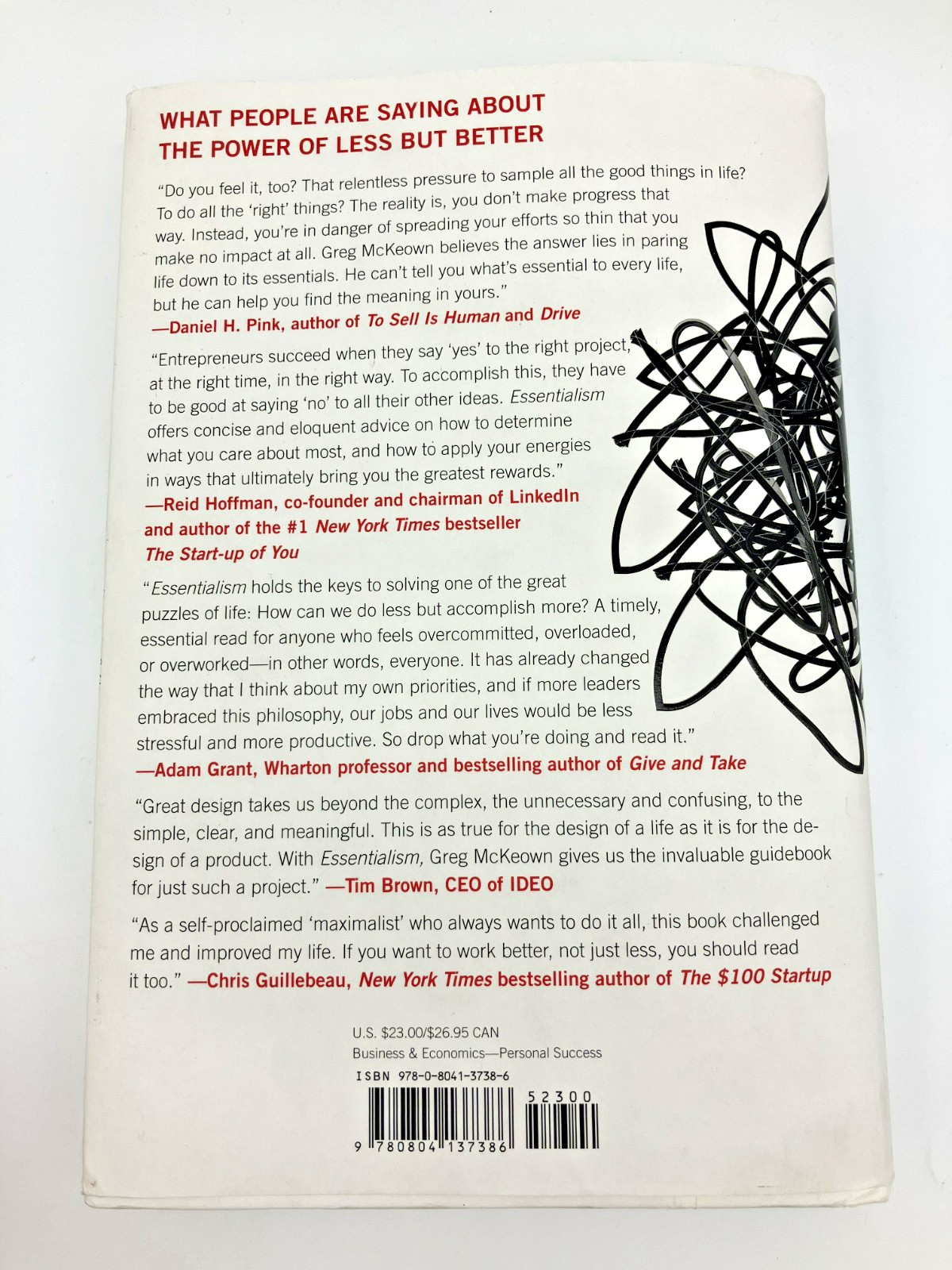 Signed 1st Ed Hardcover Essentialism Greg McKeown TheDisciplined Pursuit of Less