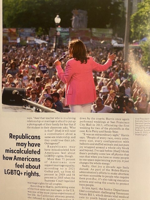 KAMALA HARRIS advocate LGBTQ lil gas x Bella Ramsey JOJO SIWA Noah schnapp