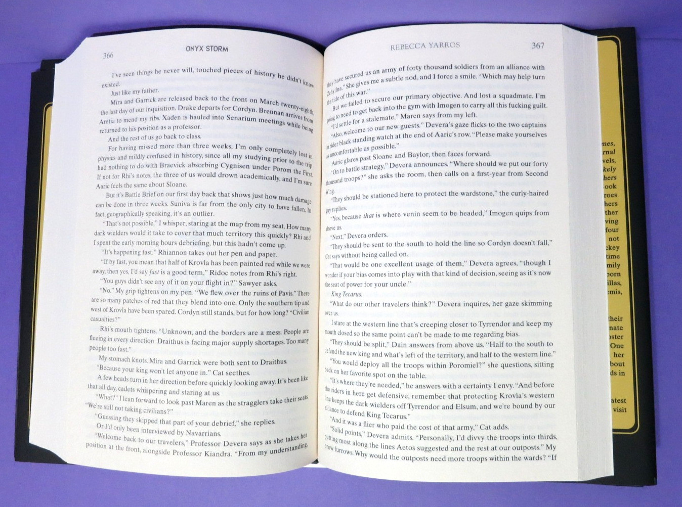 Onyx Storm Rebecca Yarros 2025 1st Edition Hardcover DJ Empyrean