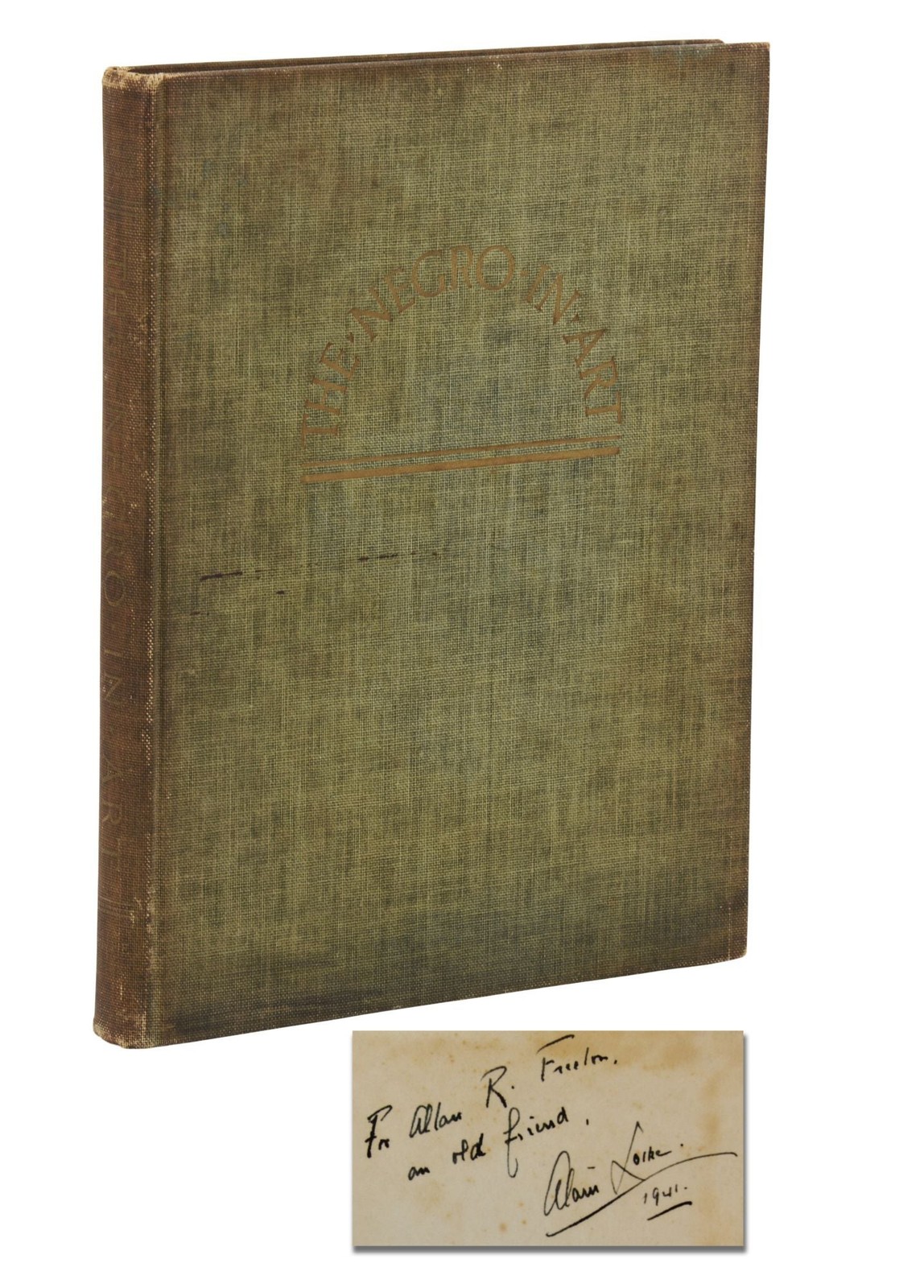 The Negro in Art ~ SIGNED by ALAIN LOCKE ~ First Edition ~ PRESENTATION ~ 1940