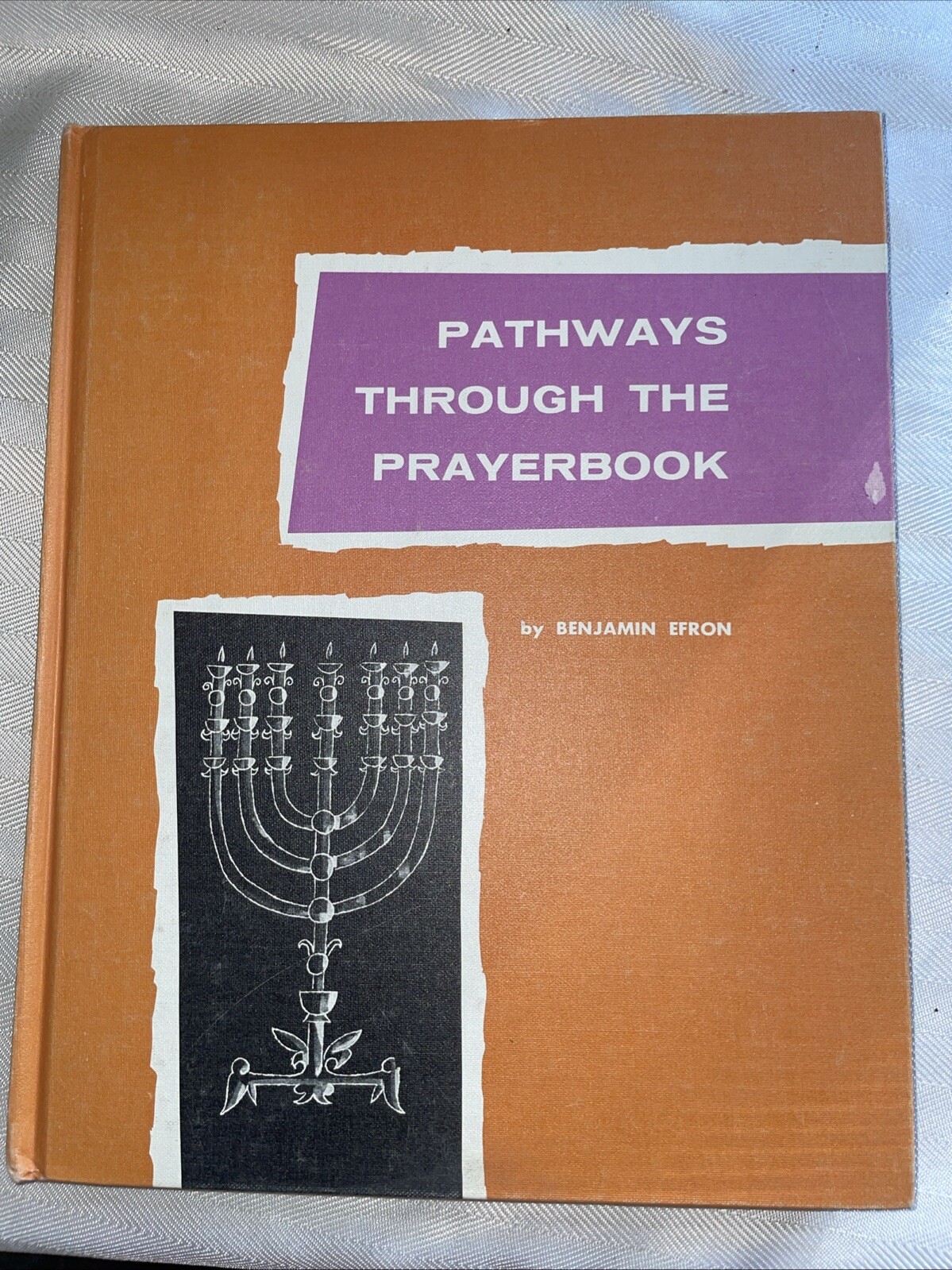 Pathways Through The Prayerbook By Benjamin Efron HC 1962 Vintage Judaica Book