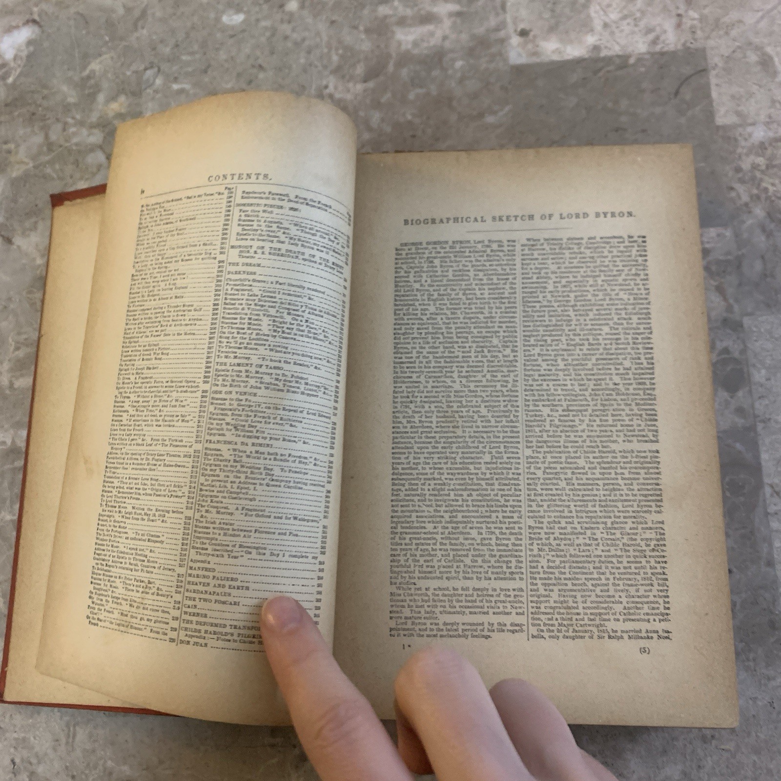The Poetical Works Of Lord Byron Illustrated Antique Book 1881 1800s Poor Cond.