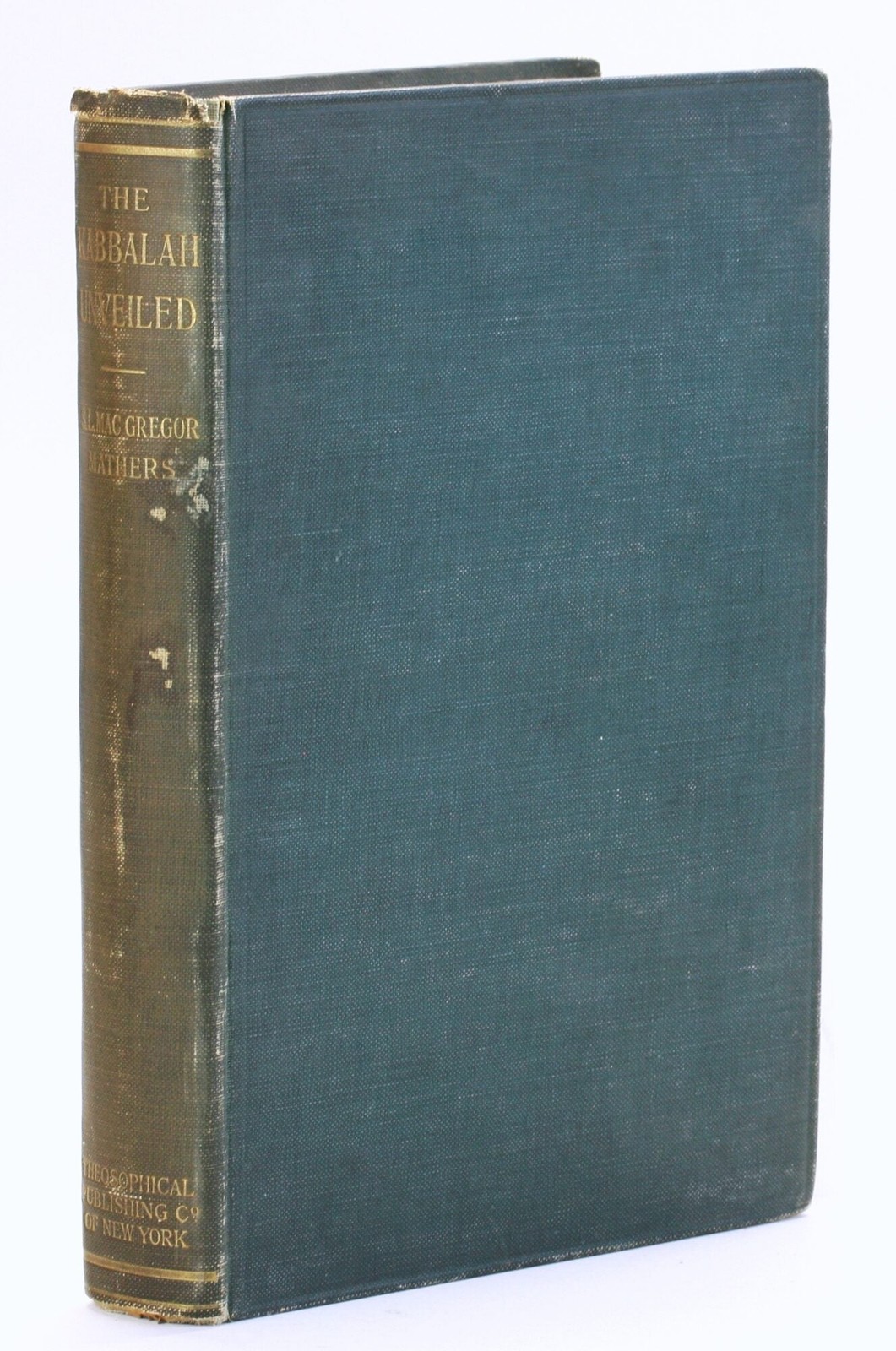 S L MacGregor Mathers / KABBALA DENUDATA THE KABBALAH UNVEILED containing 1912
