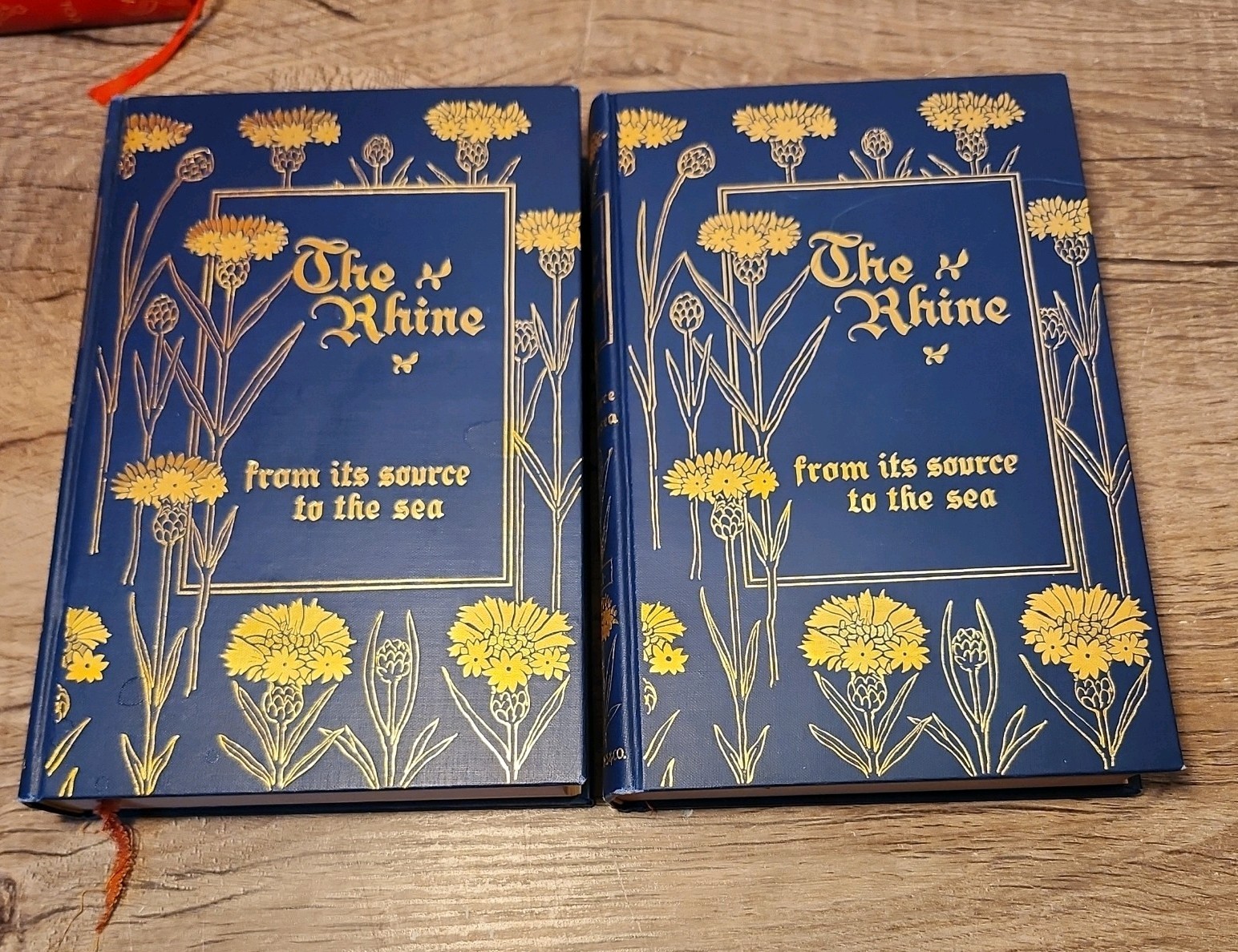 The Rhine, From Its Source to the Sea, 1898, 2 Vol. Set , Germany, Rare, Gilt