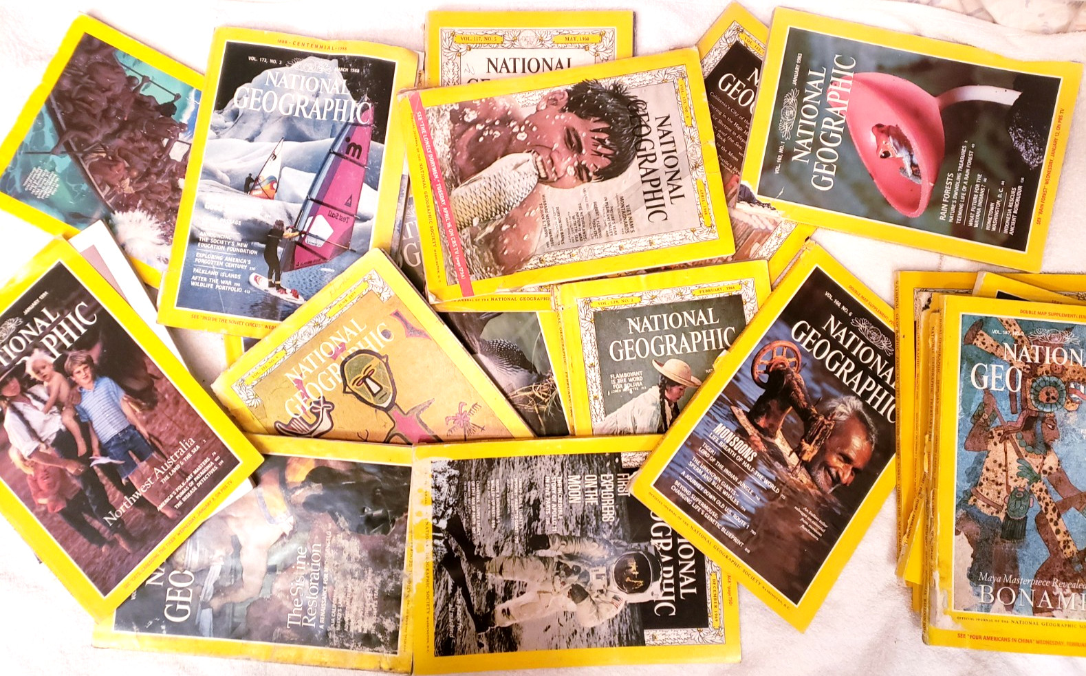 Lot 24 National Geographic Random Pick 1960s – 2010s No duplicate DAMAGED