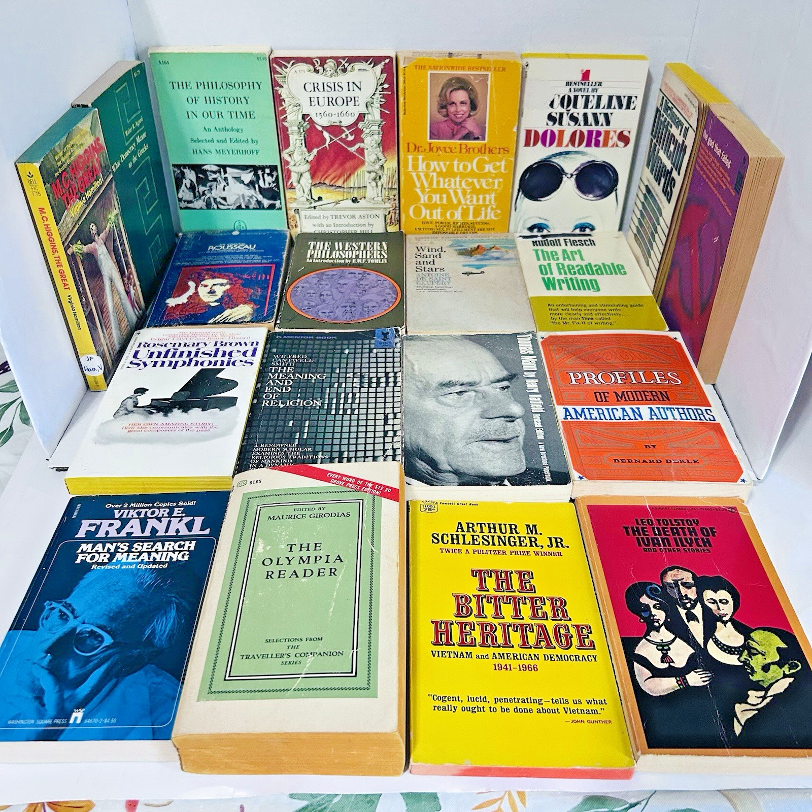 HUGE Book Lot of 60 Vintage Mixed Paperback Books