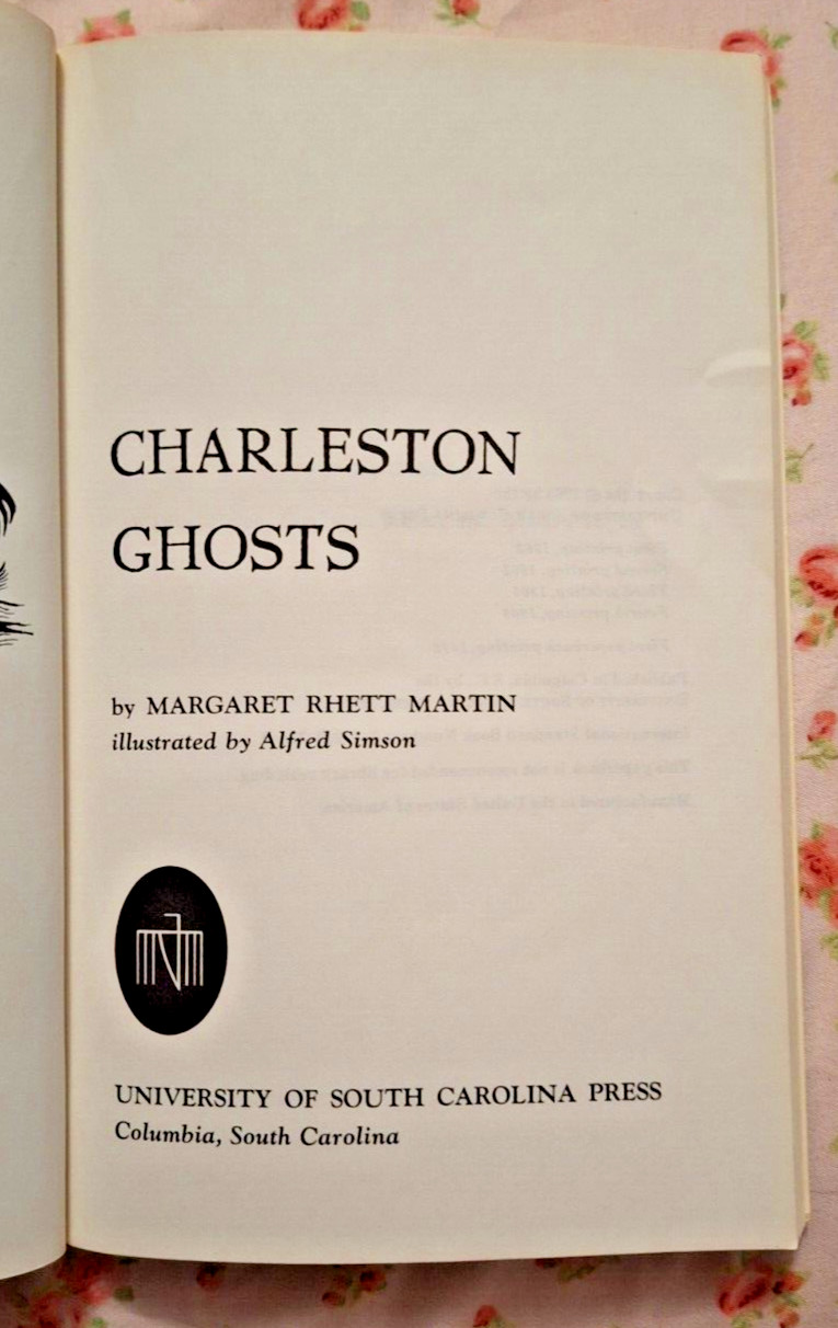 Charleston Ghosts(1972; Margaret Rhett Martin) 1st Paperback Edition