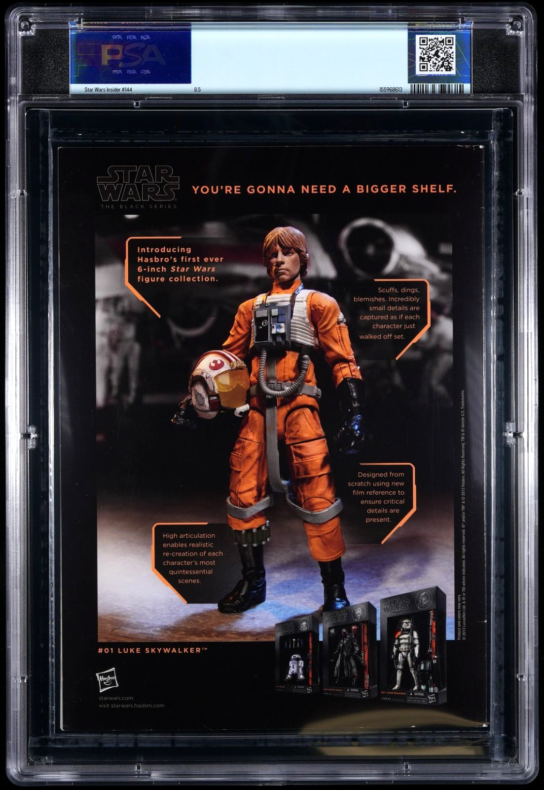 PSA 8.5 Star Wars Insider Magazine #144 Oct. 2013 – PRINCESS LEIA Carrie Fisher
