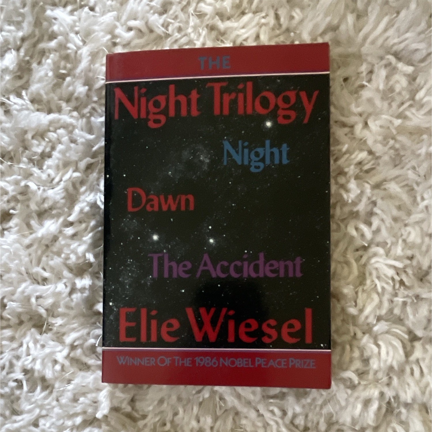 The Noonday Press Night Trilogy: Night/Dawn/The Accident Elie Wiesel 1987 PB