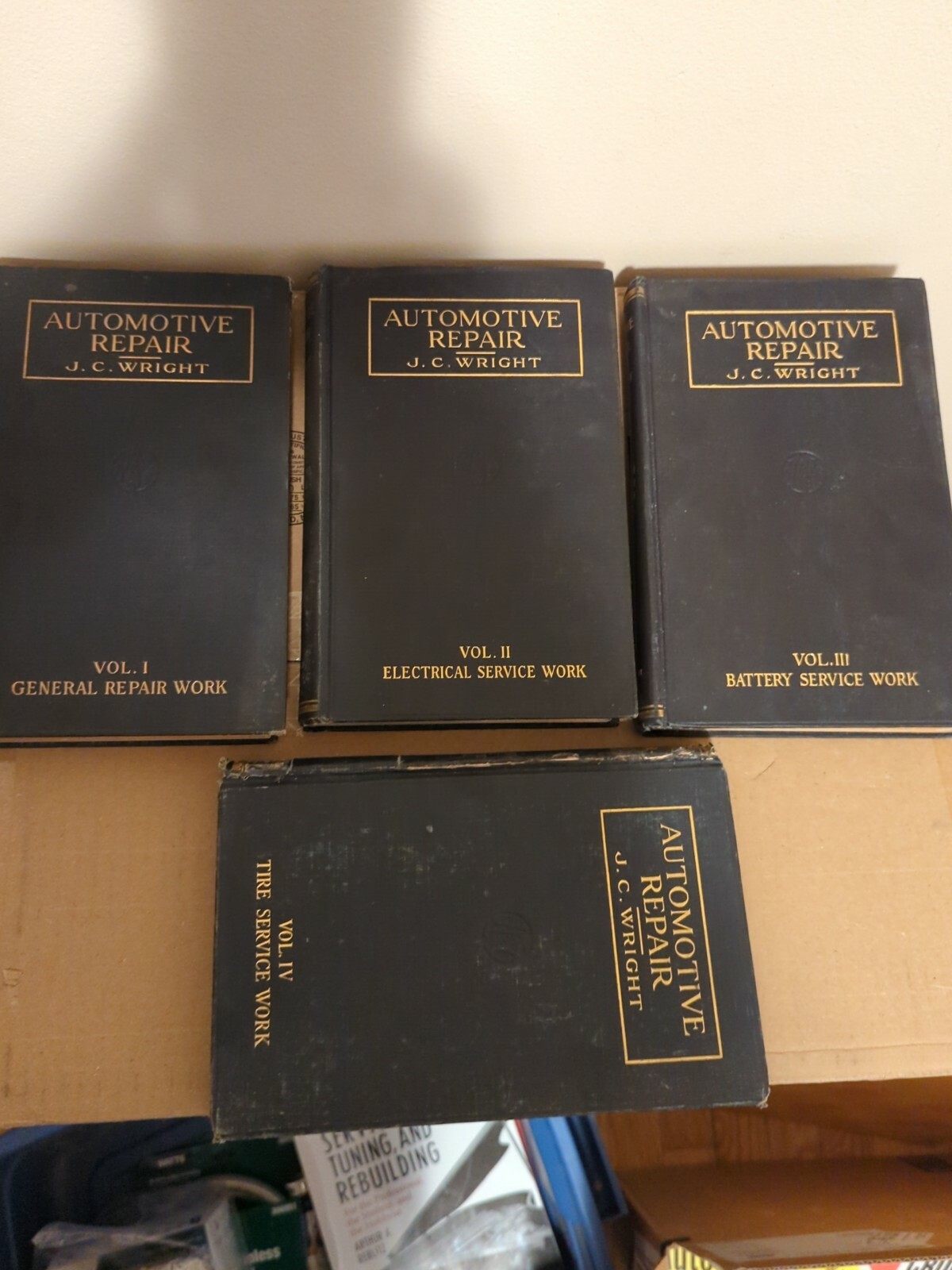 1921-22 Automotive Repair Vol. I-IV General Repair Work Electrical J.C. Wright