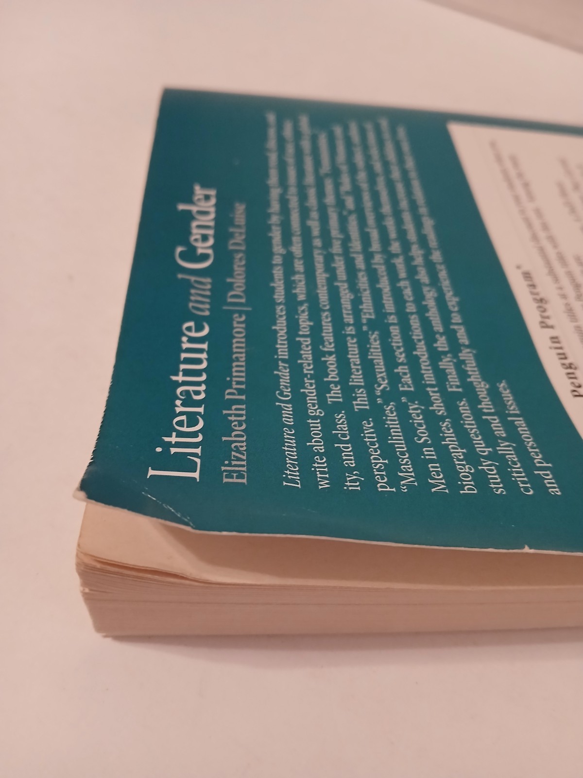 Literature and Gender by Elizabeth Primamore
