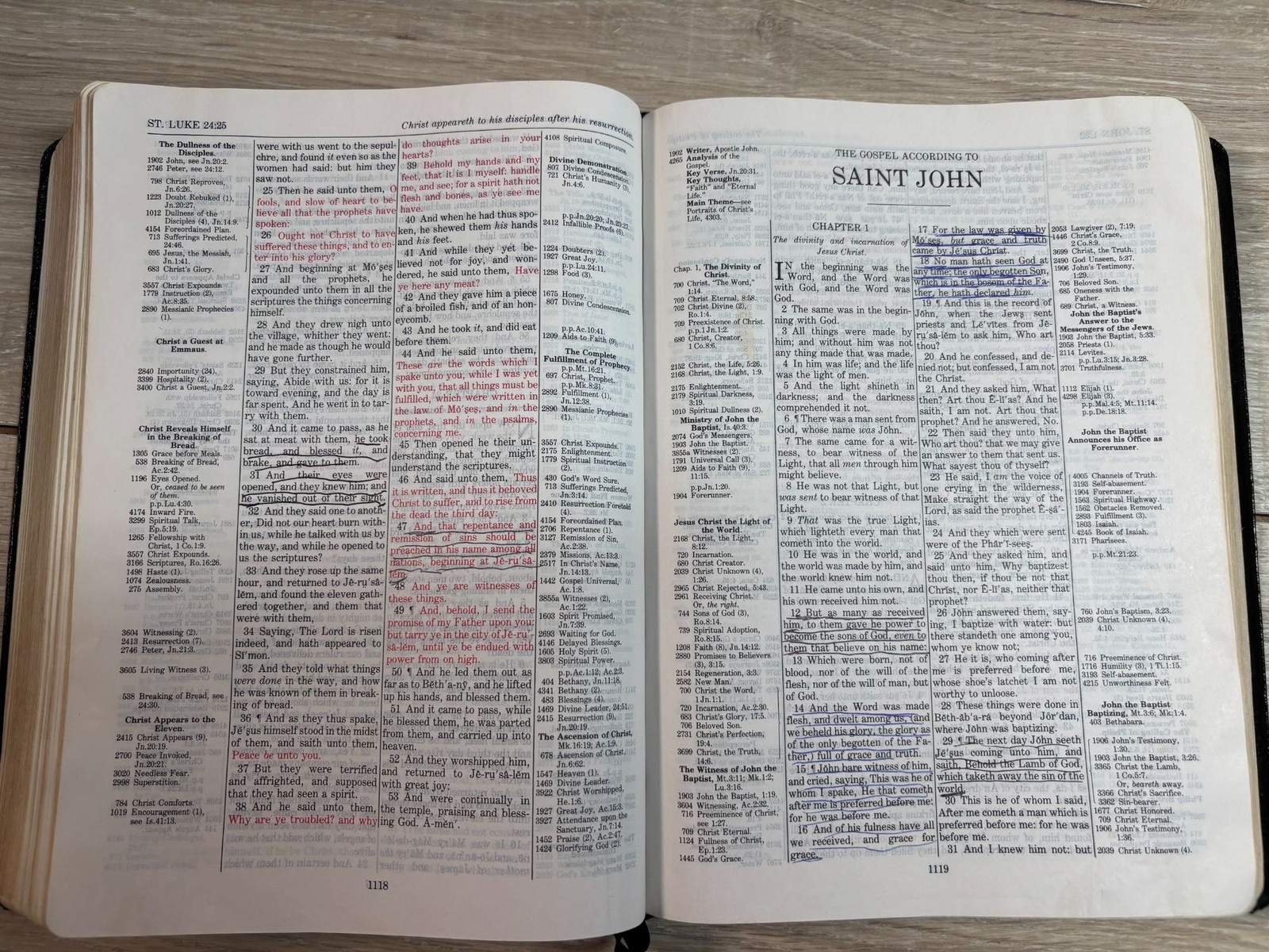 Thompson Chain-Reference Study Bible KJV Black Bonded Leather Red Letter 1997