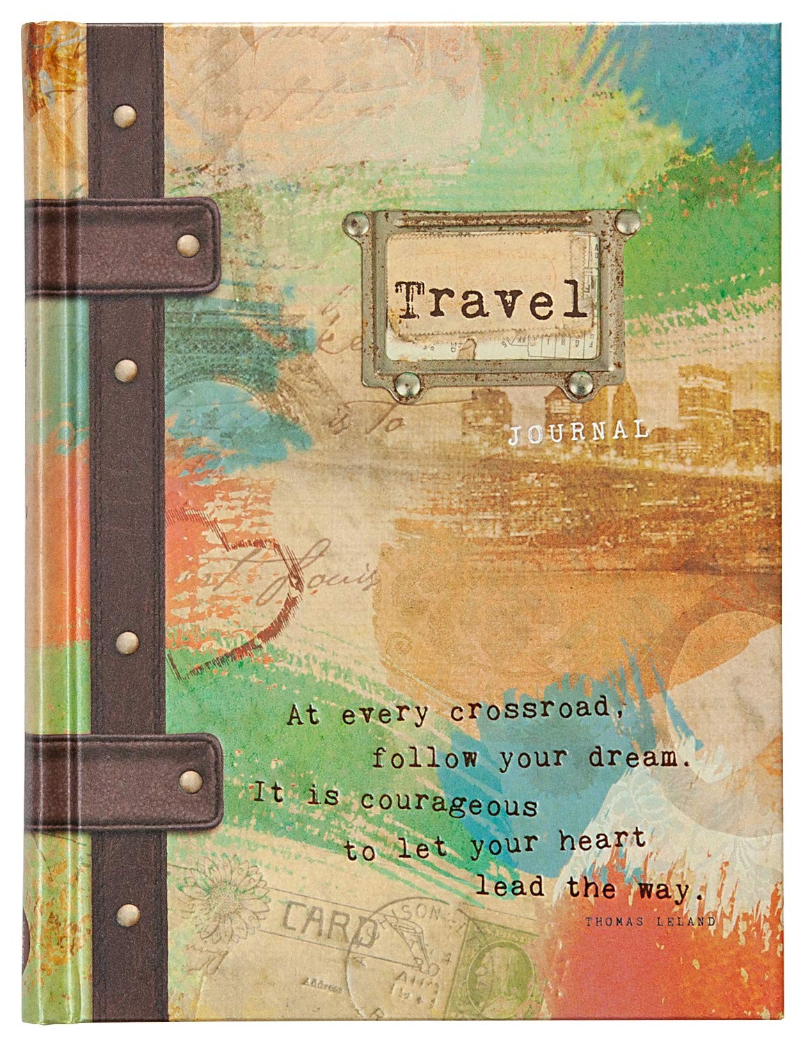 Travel Journal (Hardcover) – 160 Blank Lined Pages, 6” x 0.4” x 8” – Perfect…