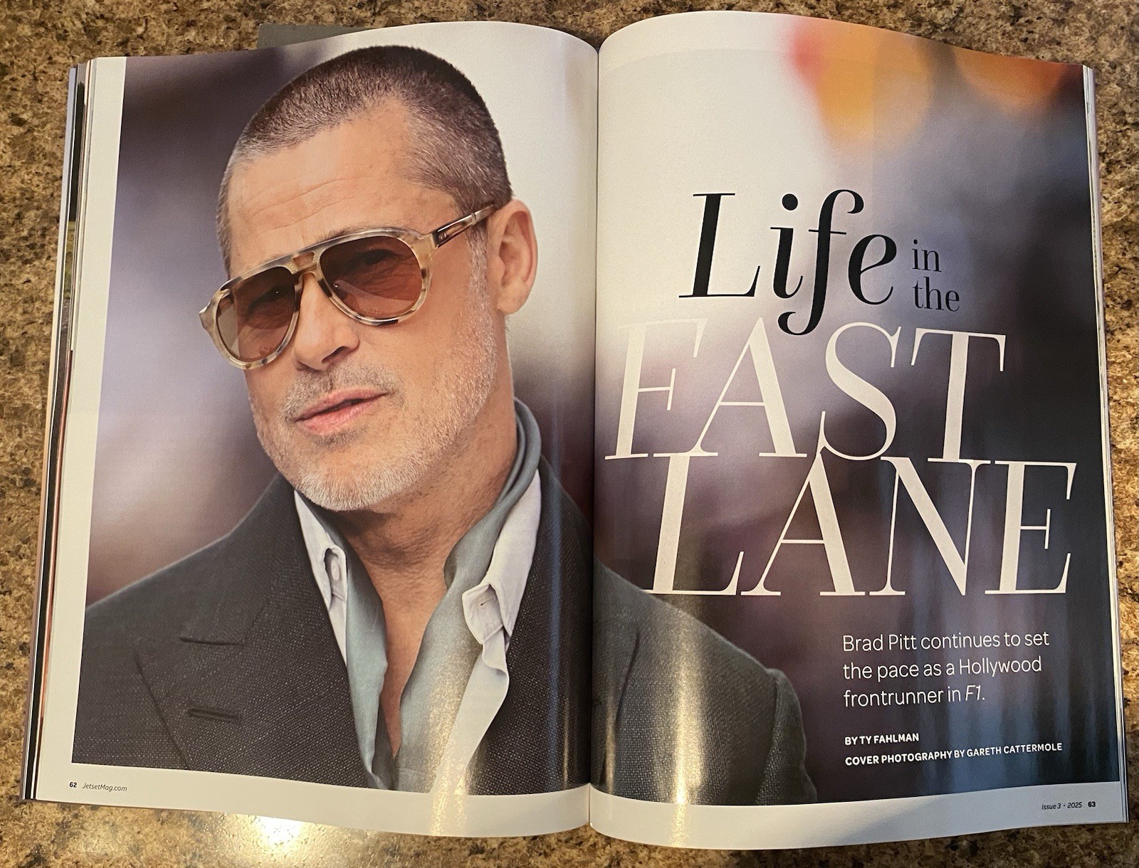 JETSET MAGAZINE BRAD PITT (Life In The Fast Lane) ISSUE 3 2025