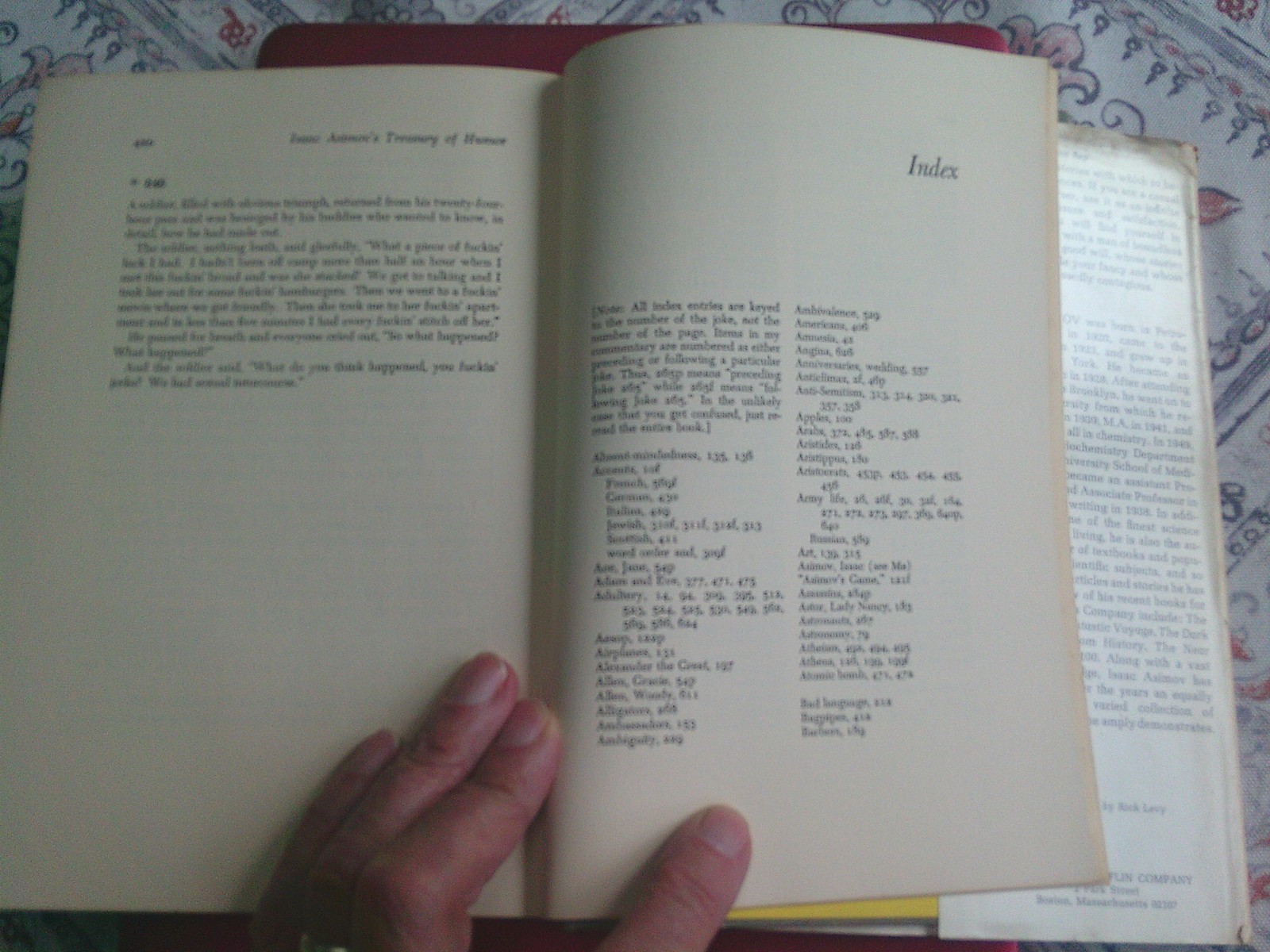 Isaac Asimov’s Treasury of Humor, 1971 First Edition, 432 Pages