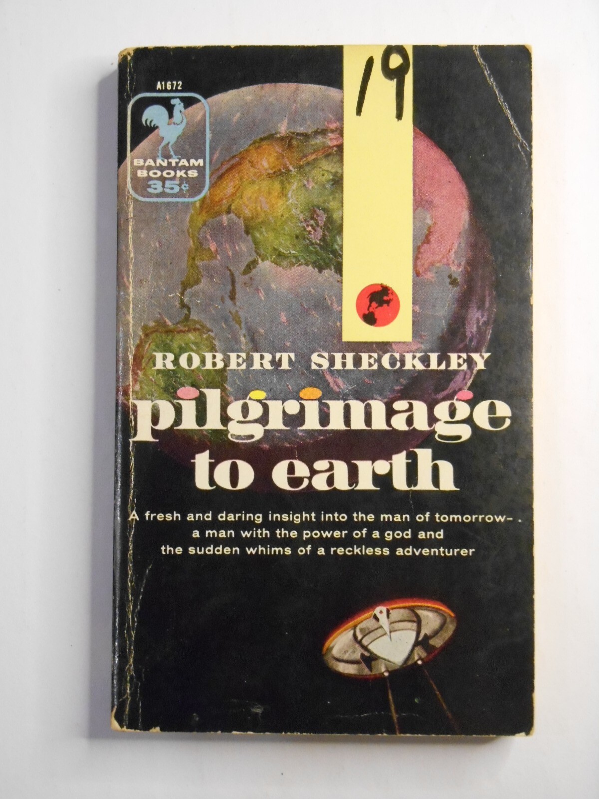 Pilgrimage to Earth by Robert Sheckley (1957, Bantam A1672) pb 1st printing
