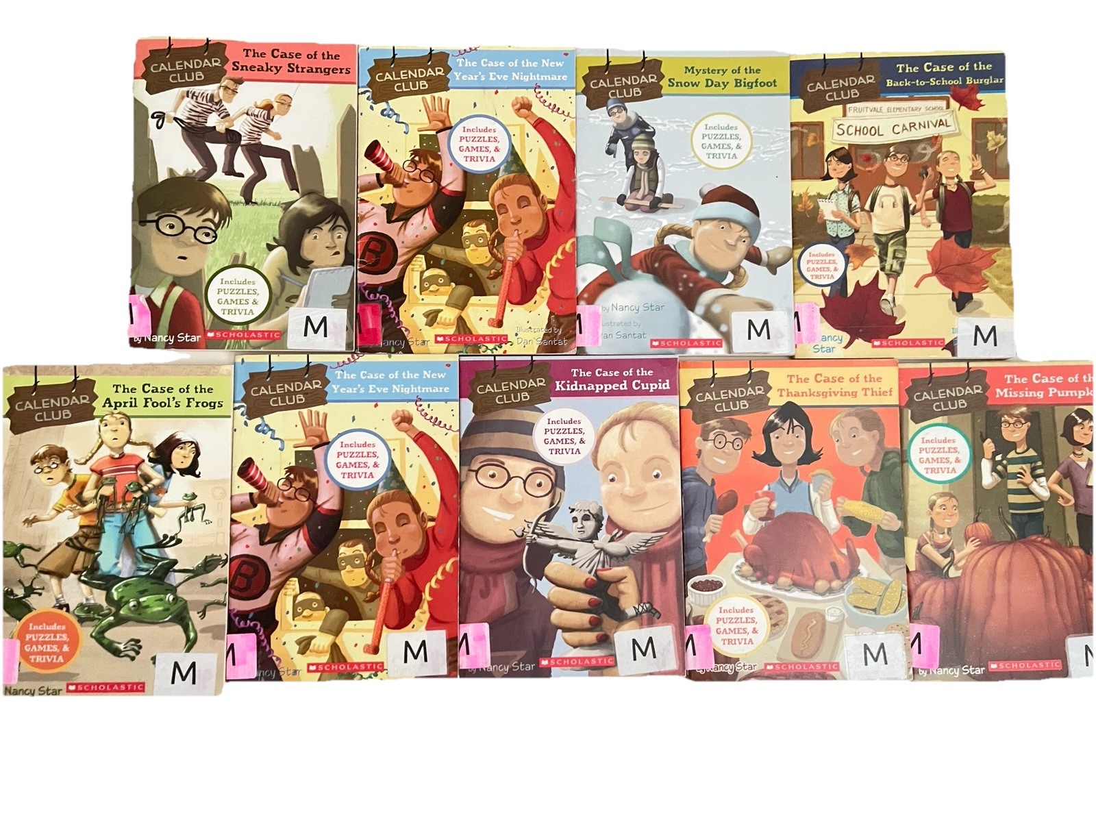 Lot CALENDAR CLUB MYSTERIES chapter NANCY STAR mystery THE CASE OF lot of 9