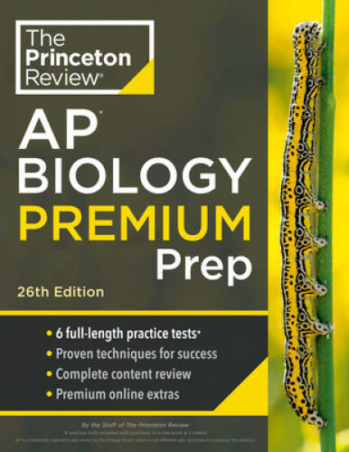 Princeton Review AP Biology Premium Prep, 26th Edition: 6 Practice Tests – GOOD