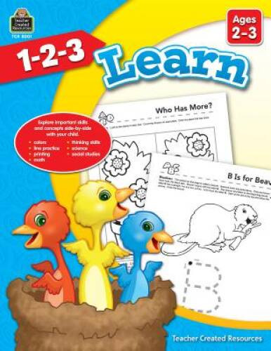 1-2-3 Learn (Ages 2-3) – Perfect Paperback By Mara Ellen Guckian – GOOD