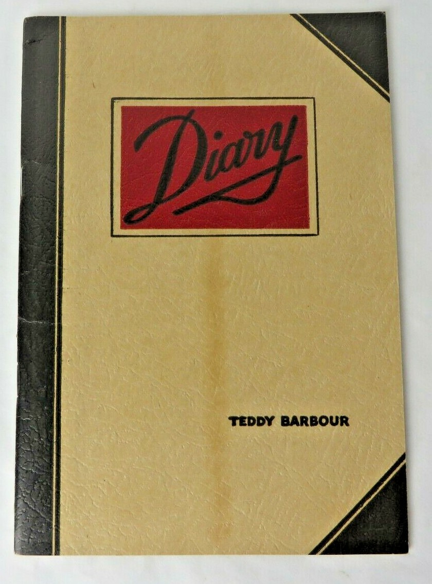 Vintage 1937 Teddy Barbour Diary Book Radio Host Personality 32 Pages #10955