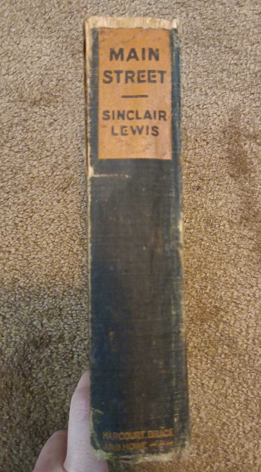 Main Street Sinclair Lewis 1920 1st Ed 1st Issue Page 387 Perfect Type HB&H