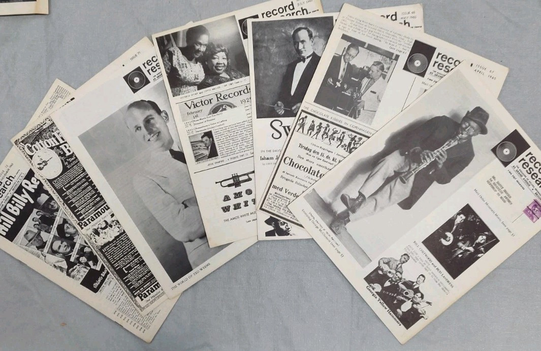 Record Research Magazine Statistics Information 1965 Lot Of 7 Issues 78 45 RPM