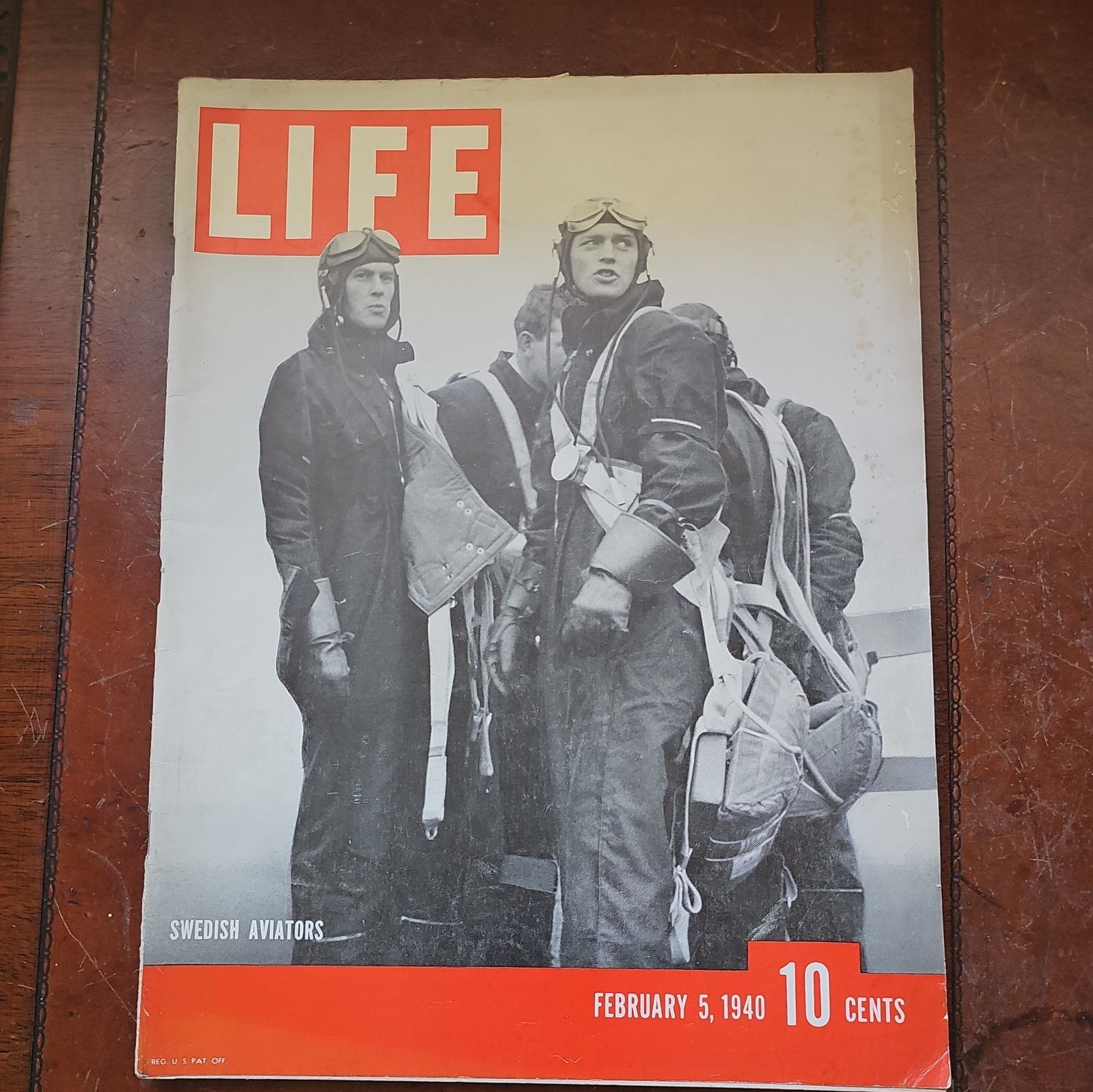 Vintage February 5, 1940 LIFE Magazine – SWEDISH AVIATORS- Great condition!