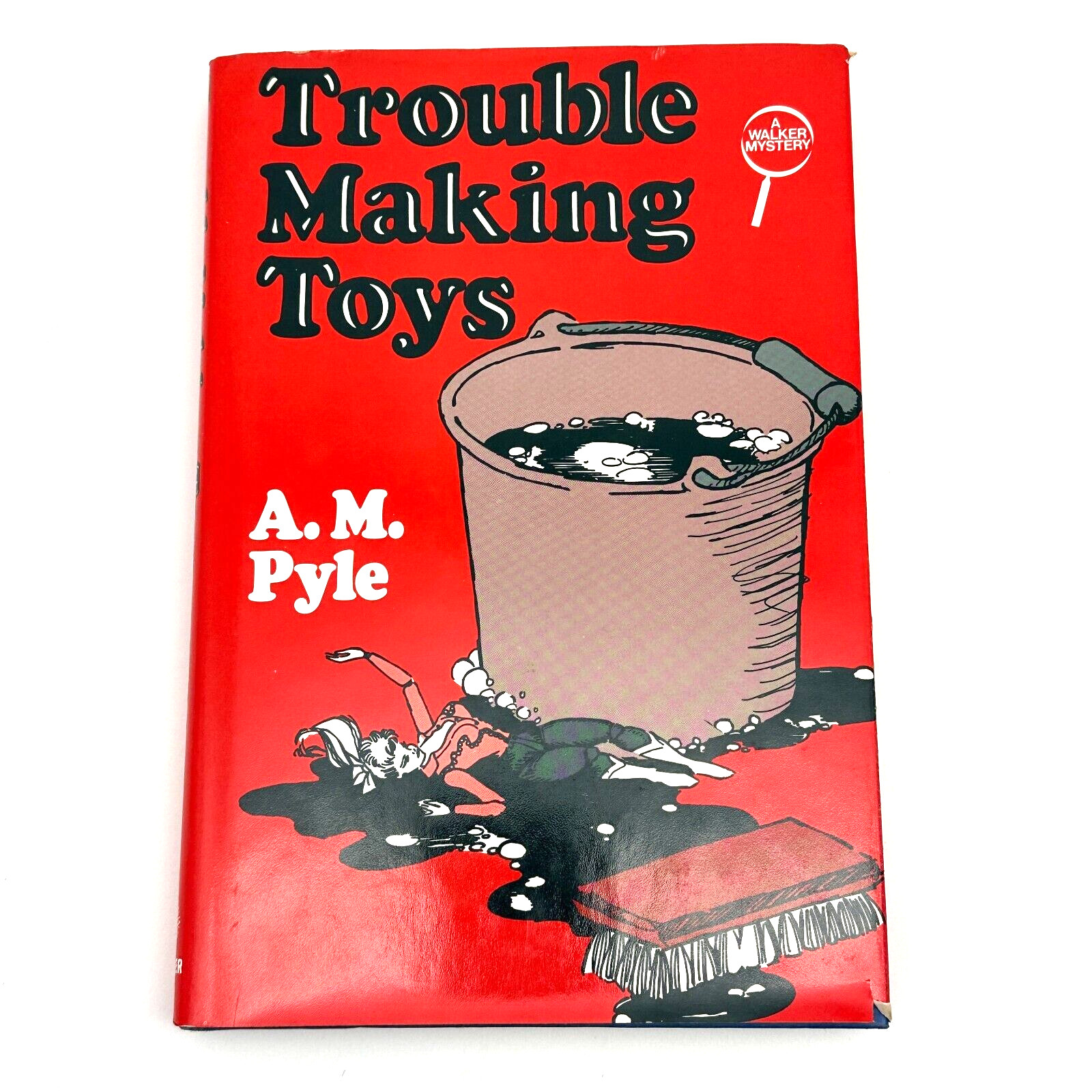 Trouble Making Toys A M Pyle 1985 First Edition Walker Mystery Hardcover Book