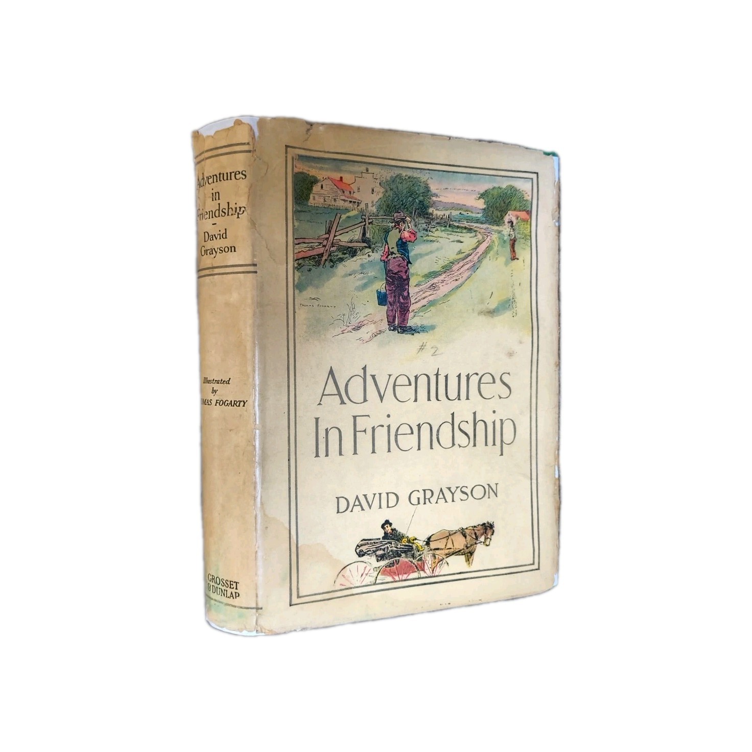 Adventures In Friendship by David Grayson 1925 Grosset Dunlap vintage antique