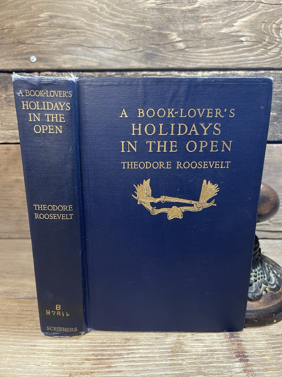 A Book Lovers Holidays in the Open – Ex-Lib Theodore Roosevelt HC Scribners 1916