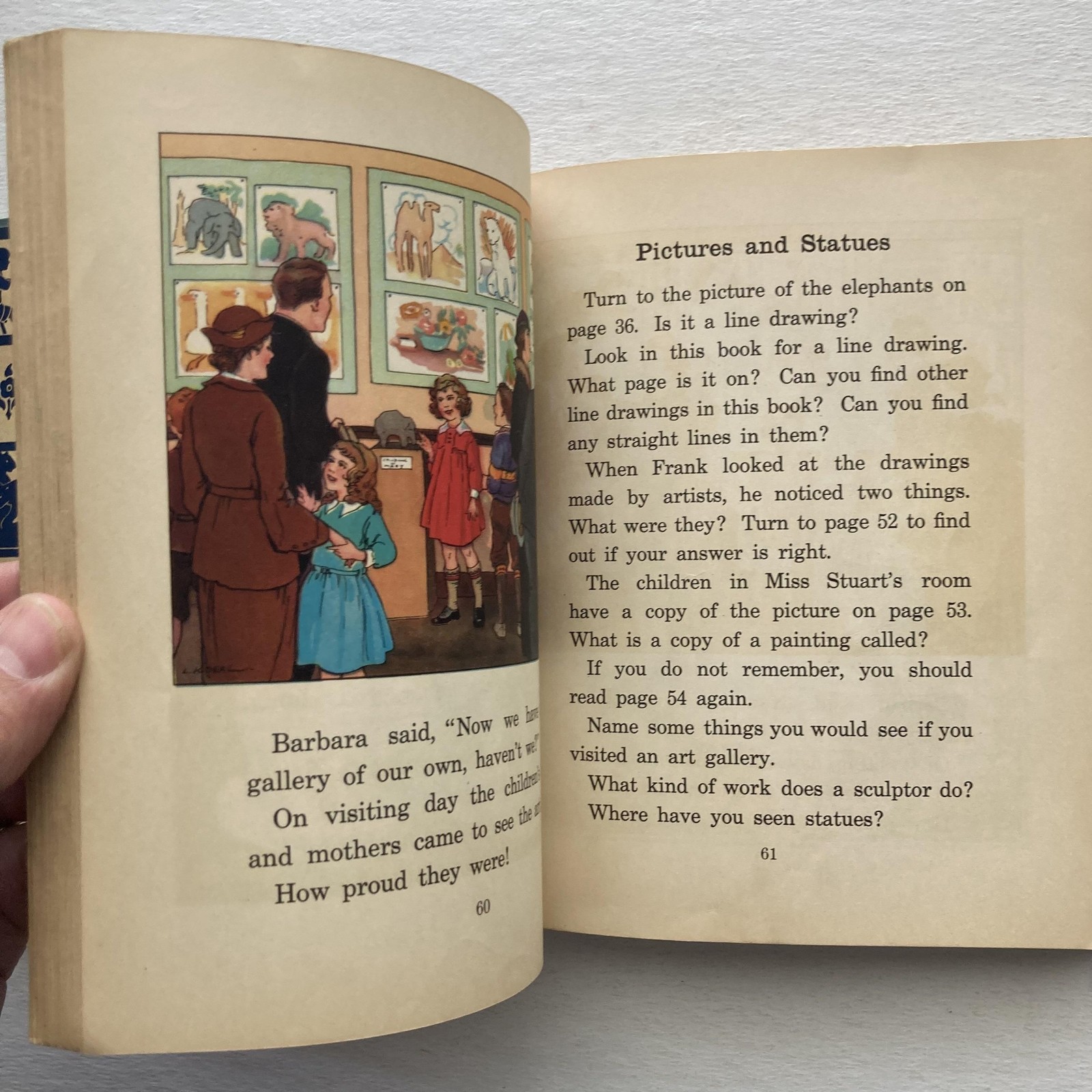 Vintage 1934 Art Stories Book Two Whitford Scott Foresman Blue HC Art Ed Series