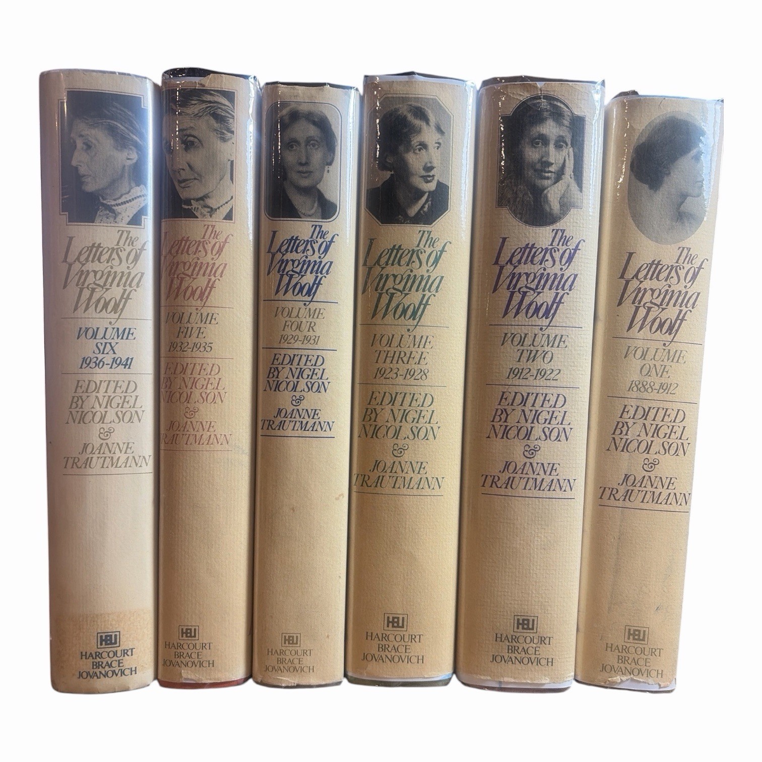 The Letters of Virginia Woolf Complete Six Volume Set HCDJ 1st US Edition Mylar